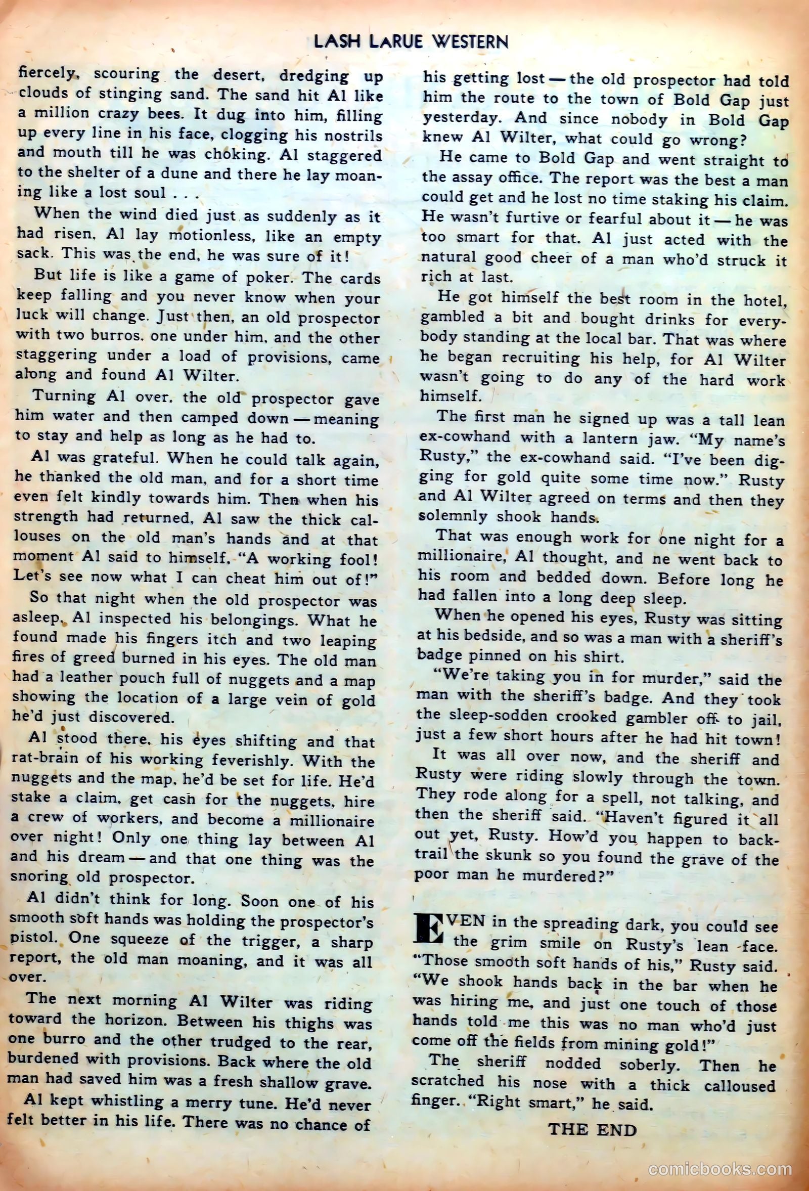 Lash LaRue Western #35 (1952) — page 12 of 36