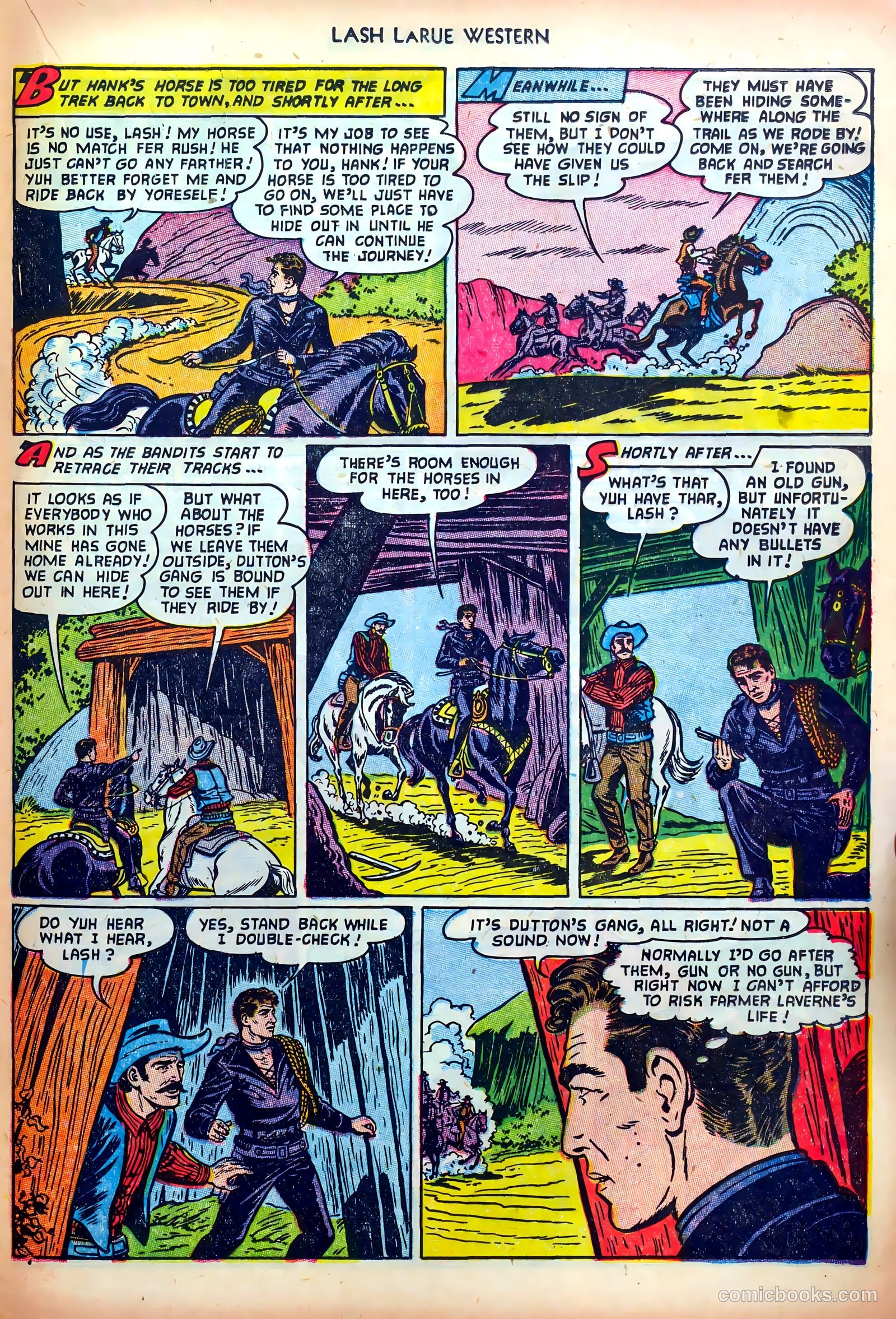 Lash LaRue Western #35 (1952) — page 21 of 36