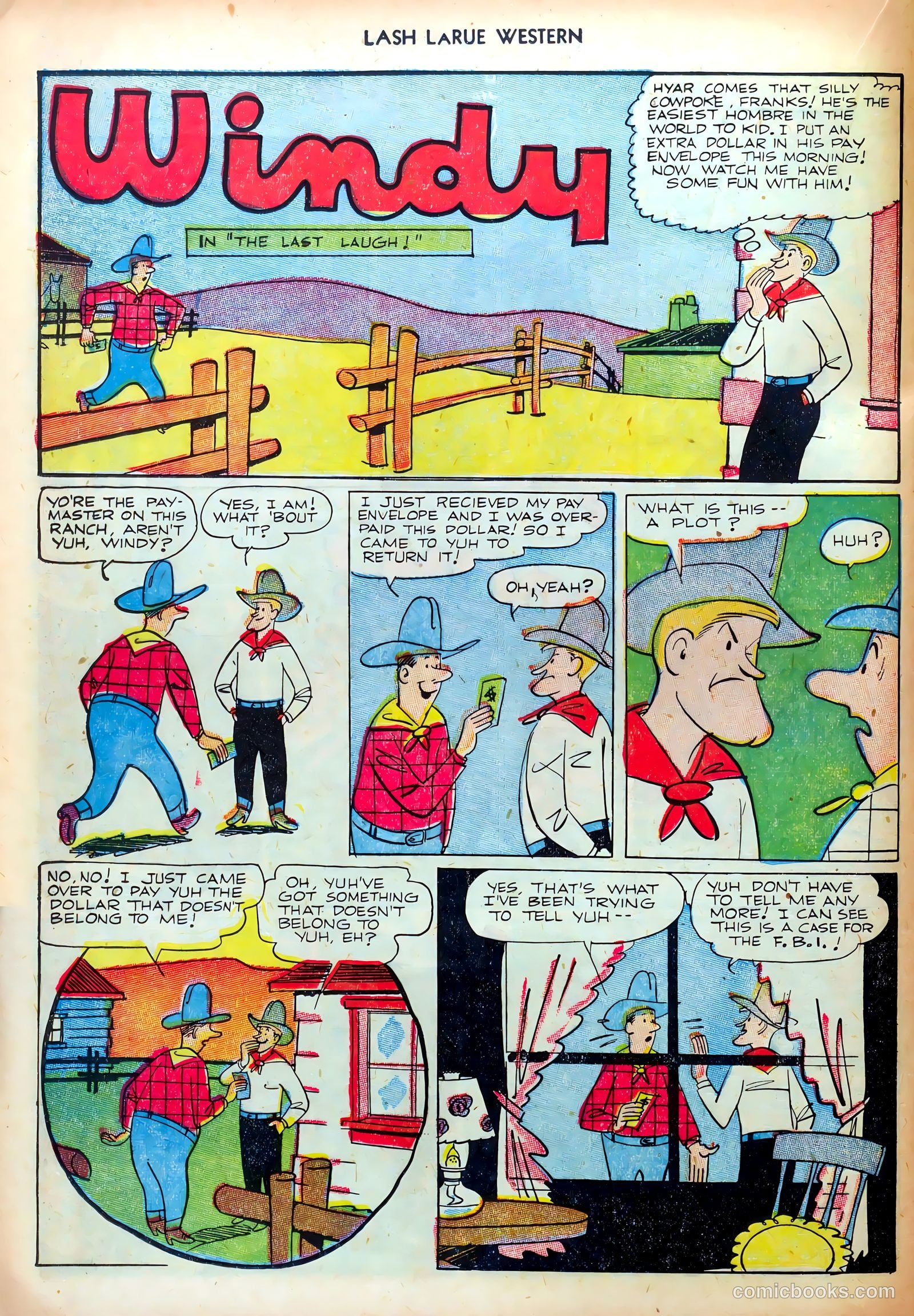 Lash LaRue Western #35 (1952) — page 24 of 36