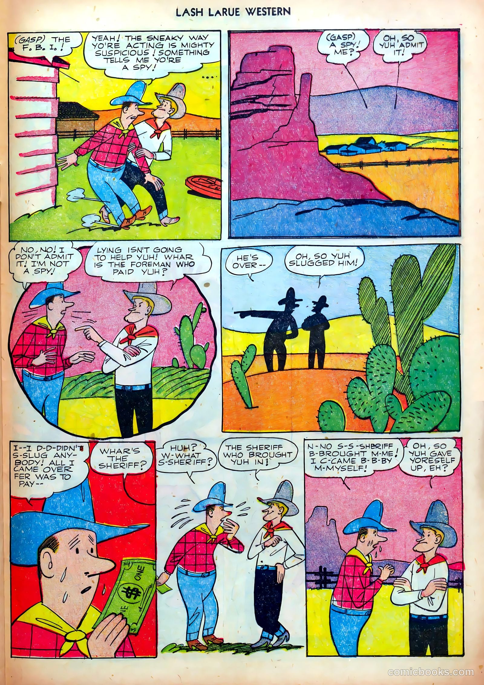 Lash LaRue Western #35 (1952) — page 25 of 36