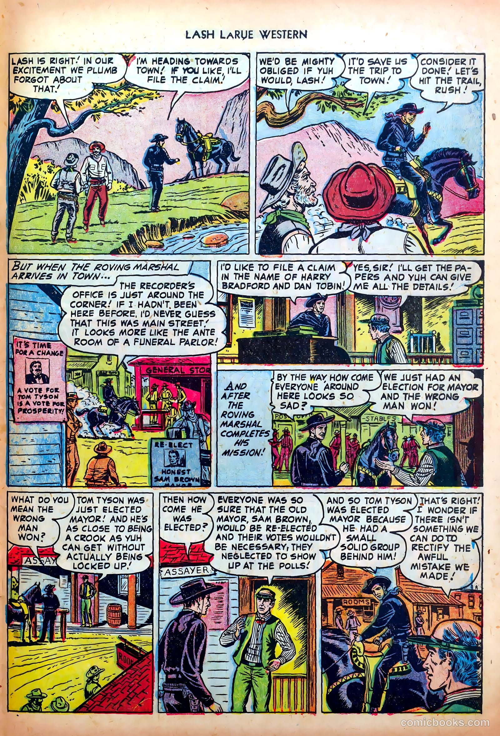 Lash LaRue Western #35 (1952) — page 29 of 36