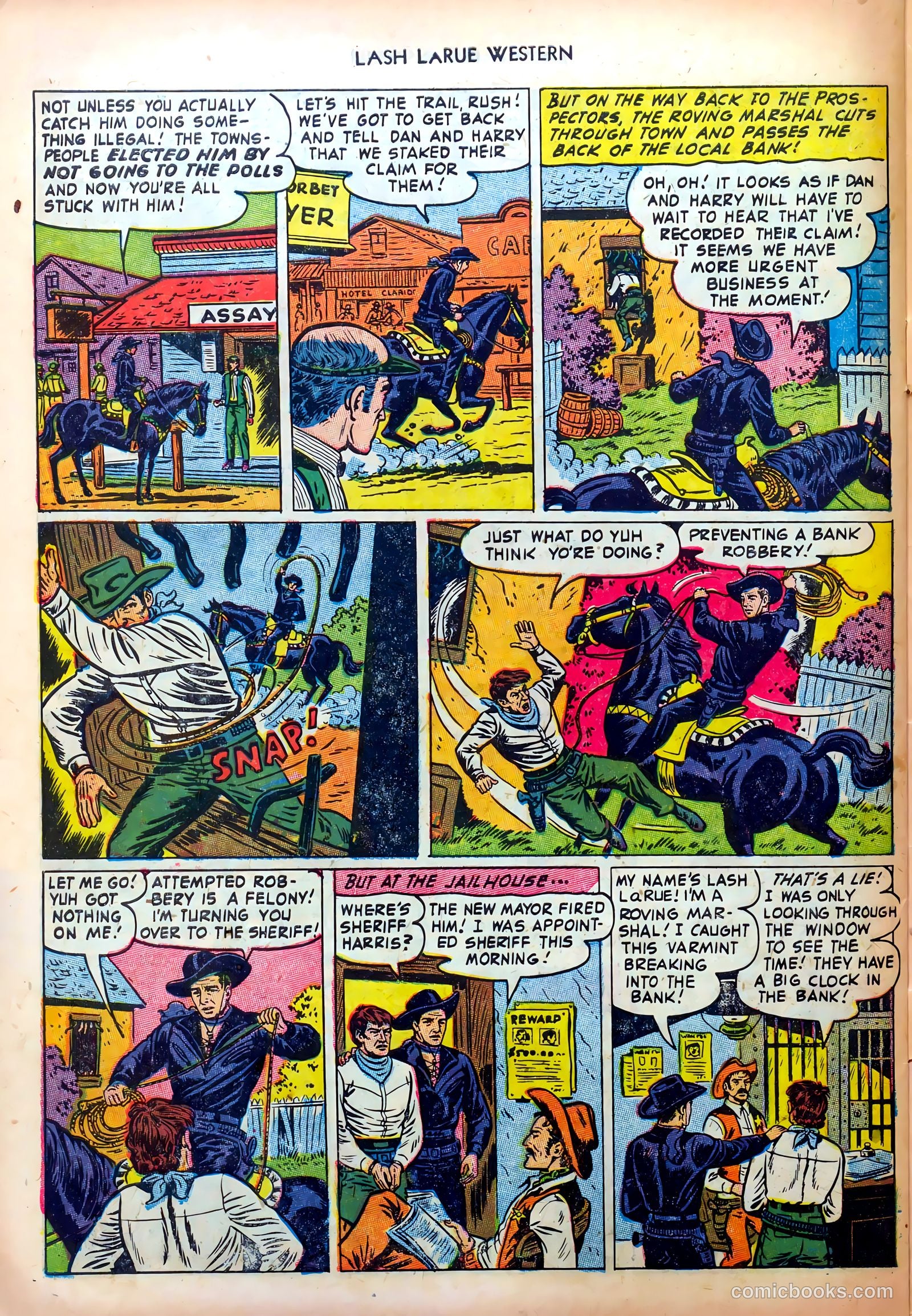 Lash LaRue Western #35 (1952) — page 30 of 36