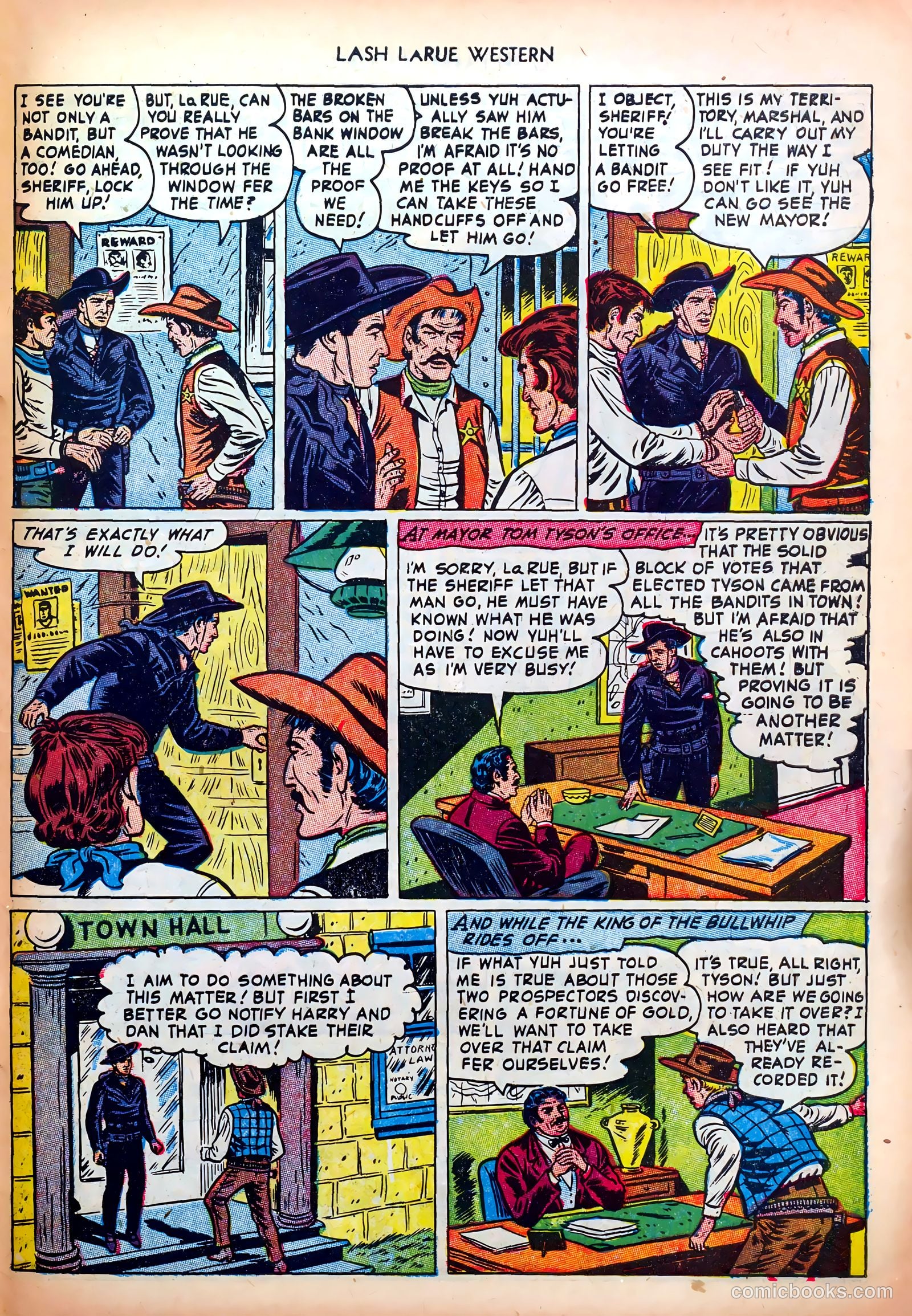 Lash LaRue Western #35 (1952) — page 31 of 36