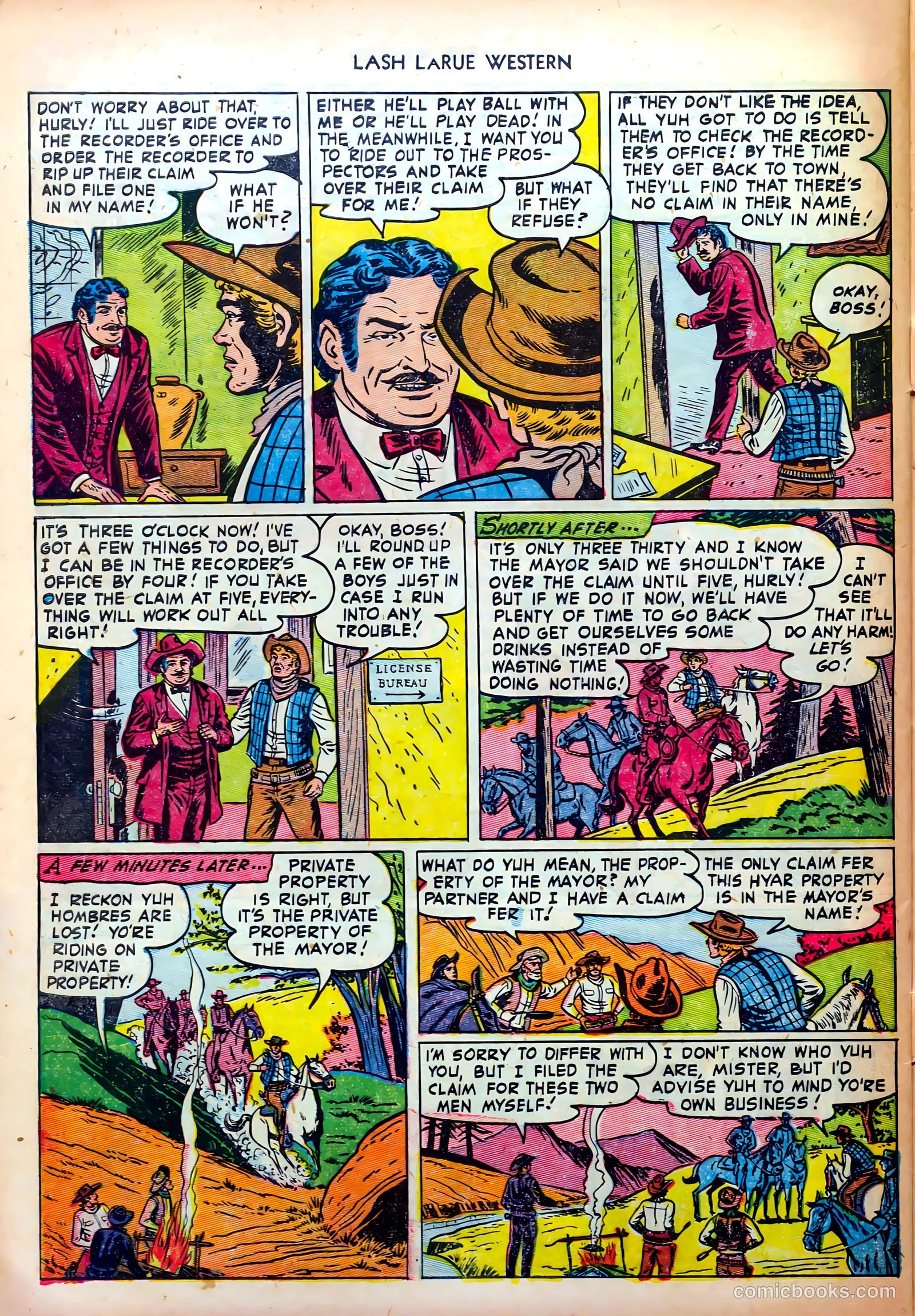 Lash LaRue Western #35 (1952) — page 32 of 36