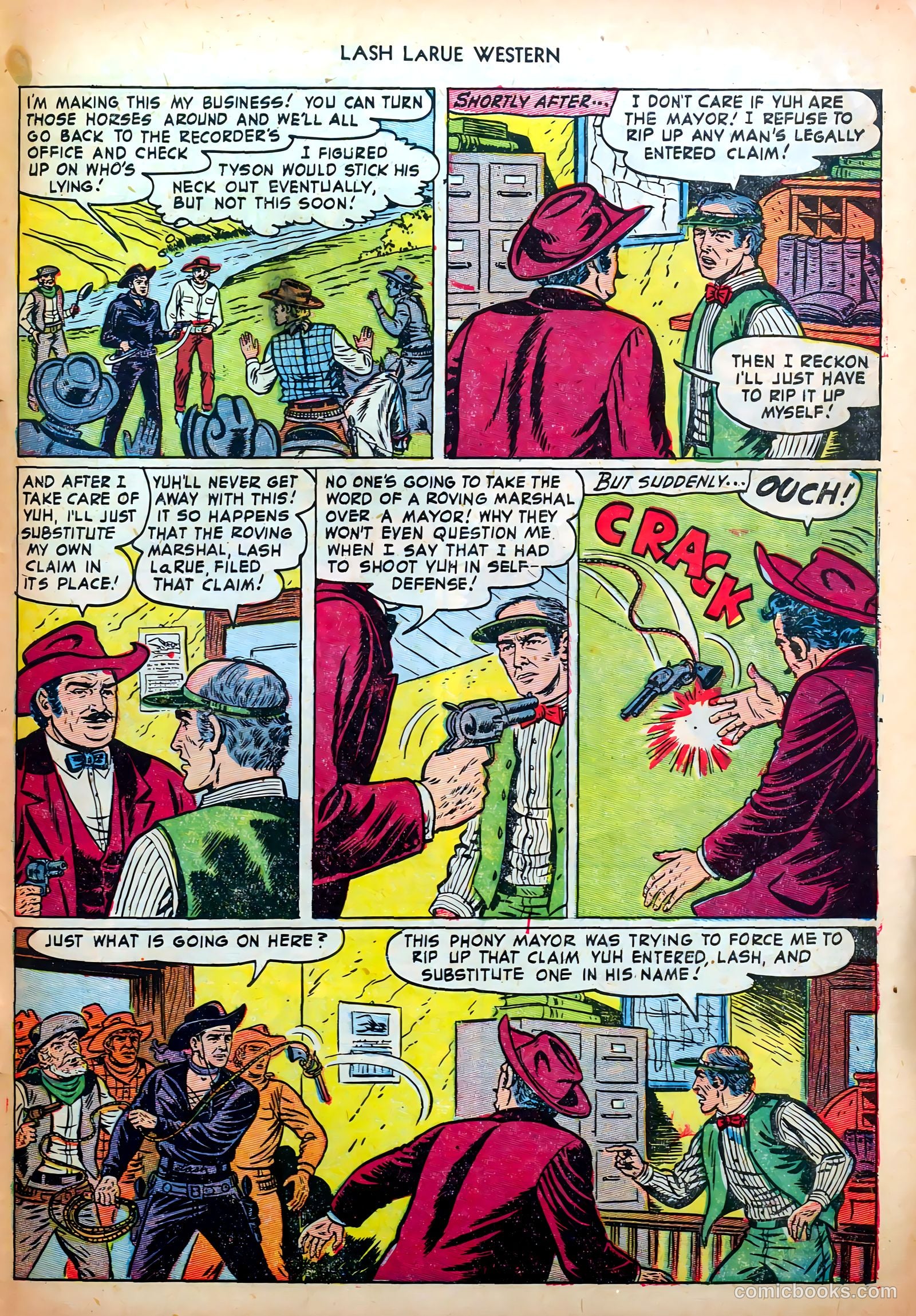 Lash LaRue Western #35 (1952) — page 33 of 36