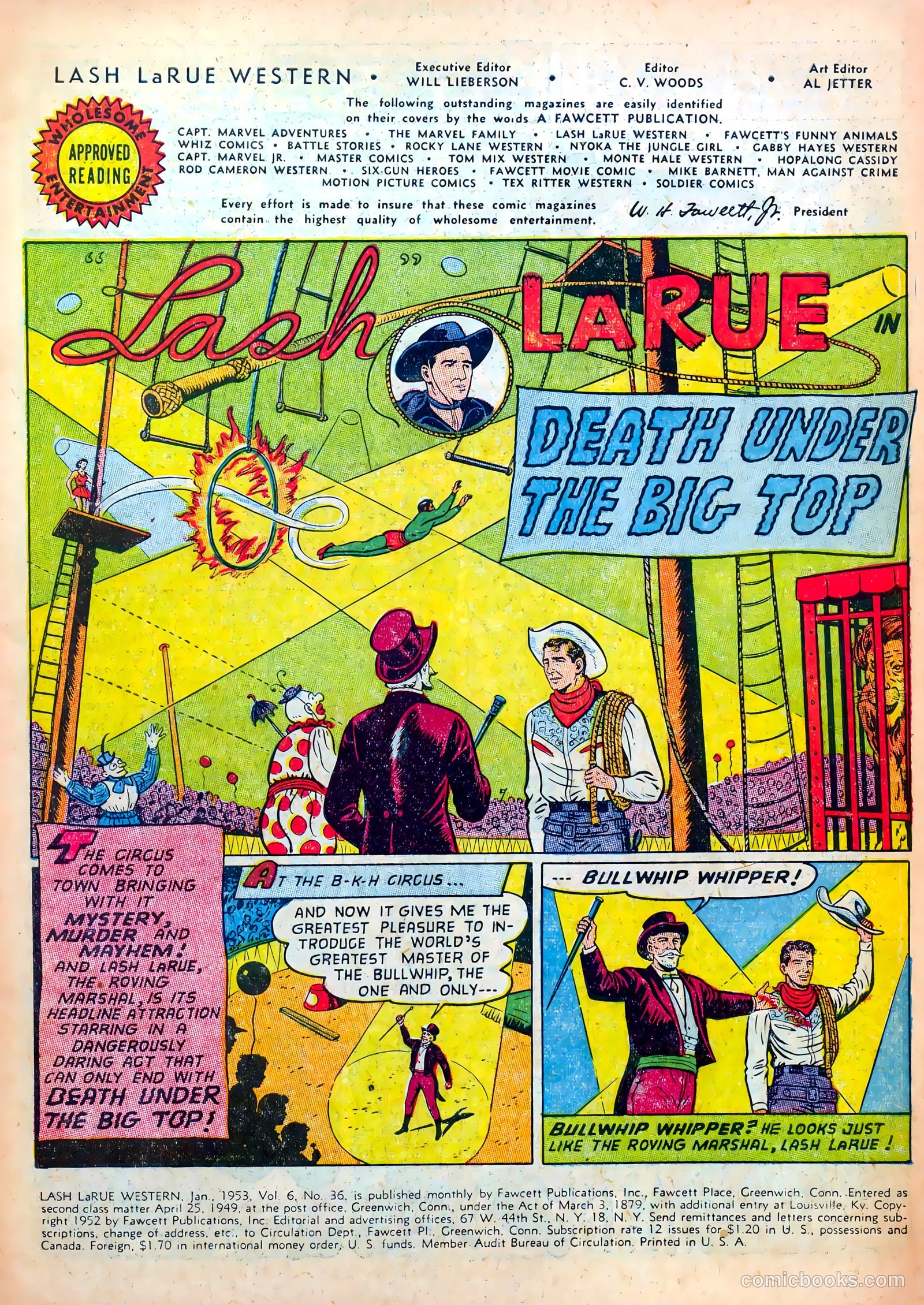 Lash LaRue Western #36 (1953) — page 3 of 36