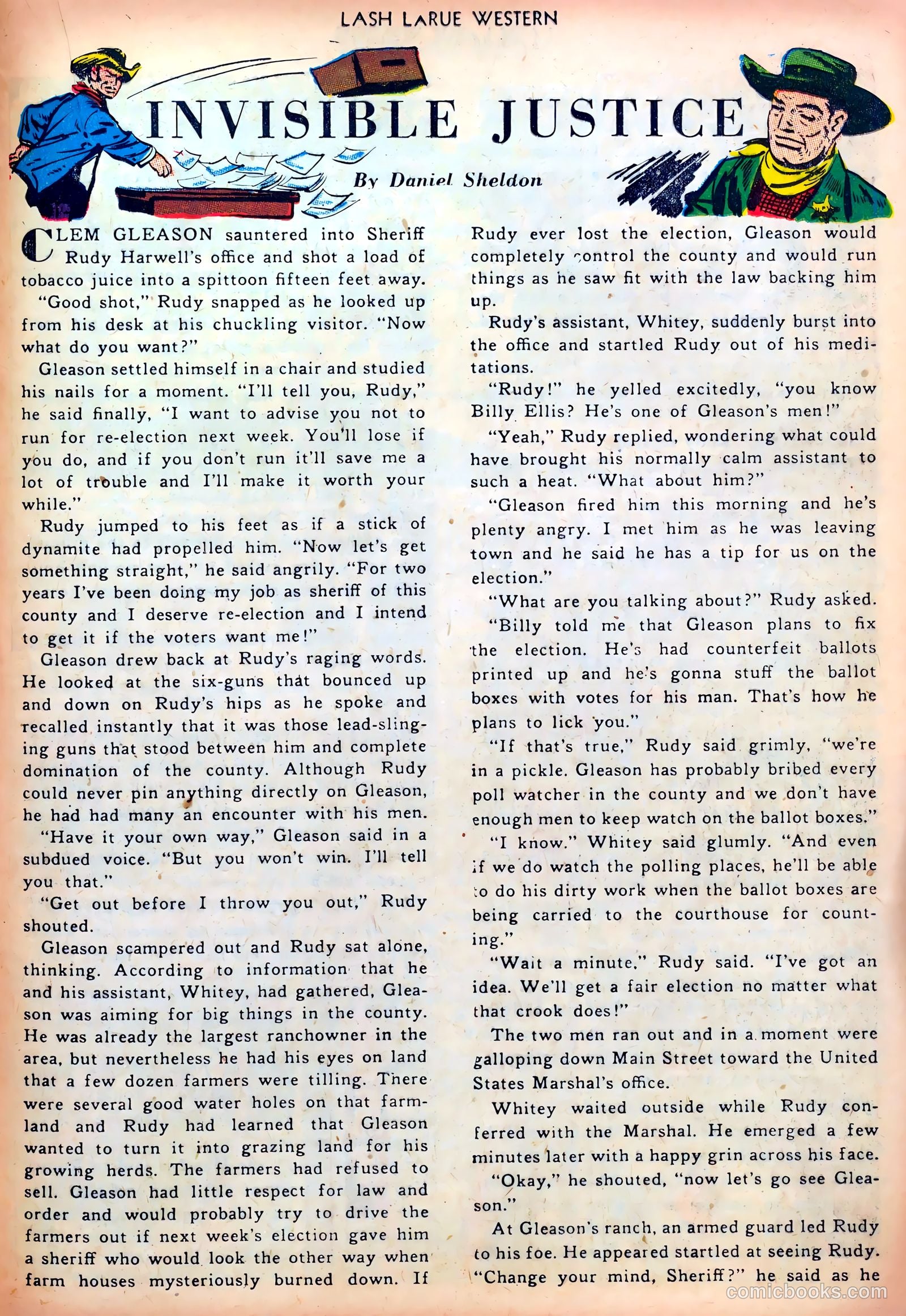 Lash LaRue Western #36 (1953) — page 21 of 36