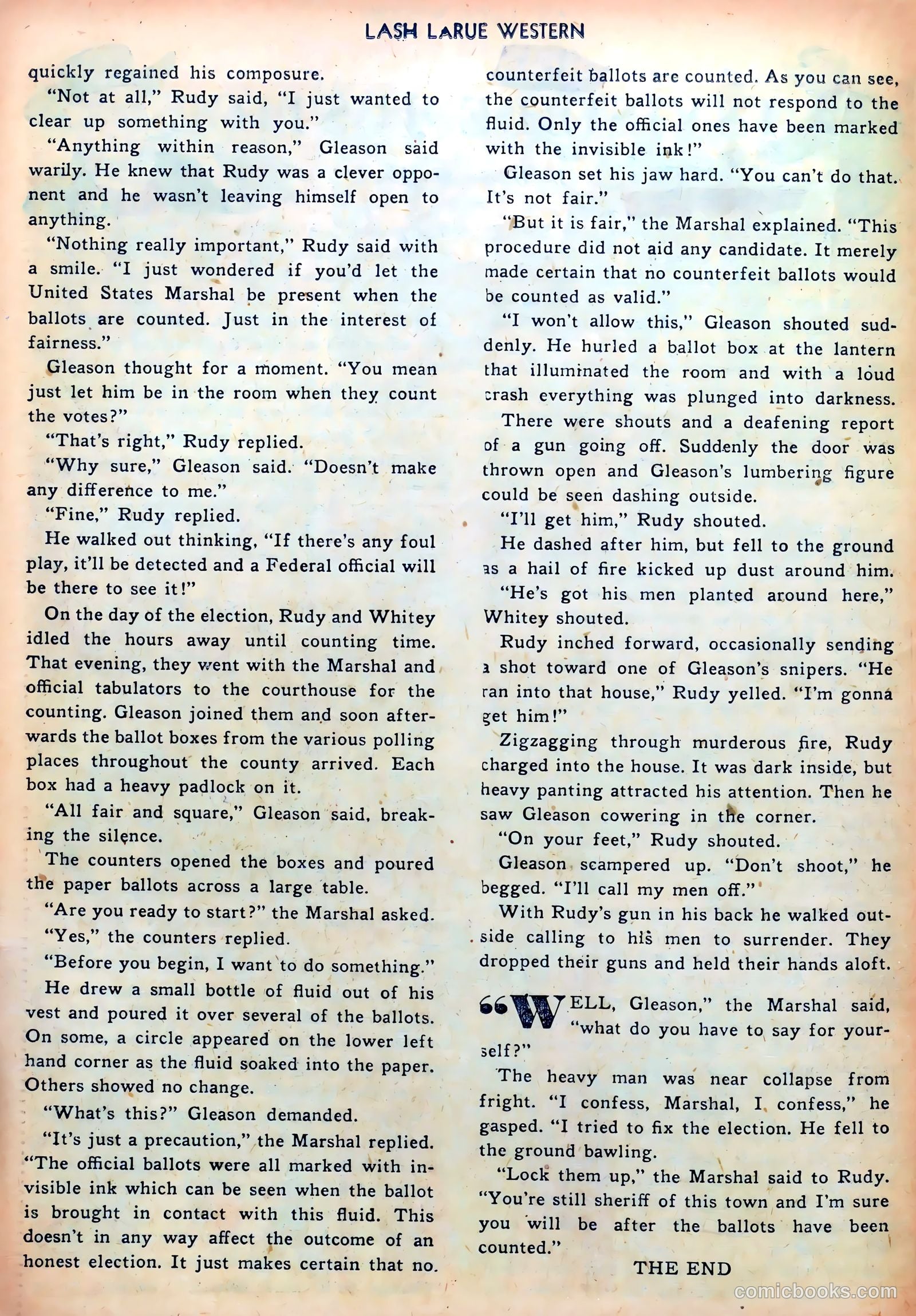 Lash LaRue Western #36 (1953) — page 22 of 36