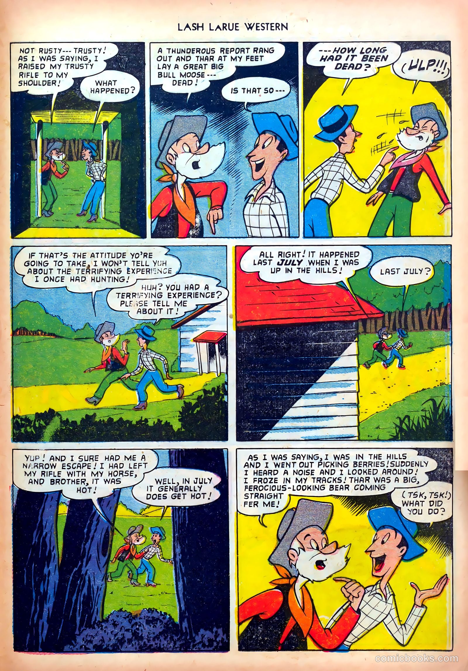 Lash LaRue Western #36 (1953) — page 25 of 36