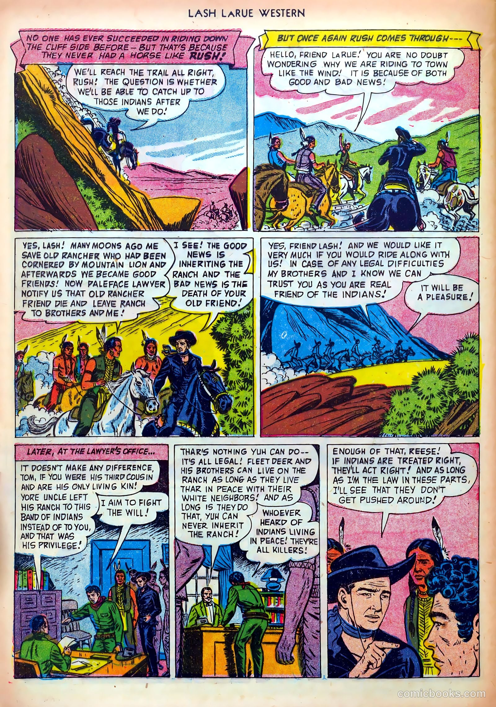 Lash LaRue Western #36 (1953) — page 28 of 36