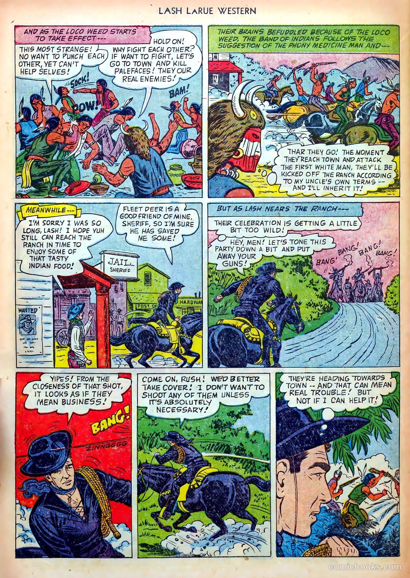 Lash LaRue Western #36 (1953) — page 30 of 36