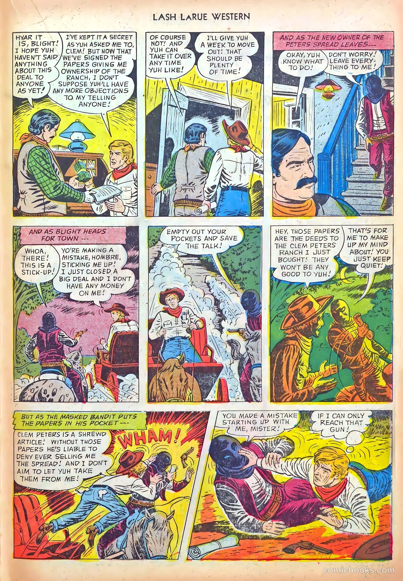 Lash LaRue Western #37 (1953) — page 19 of 36