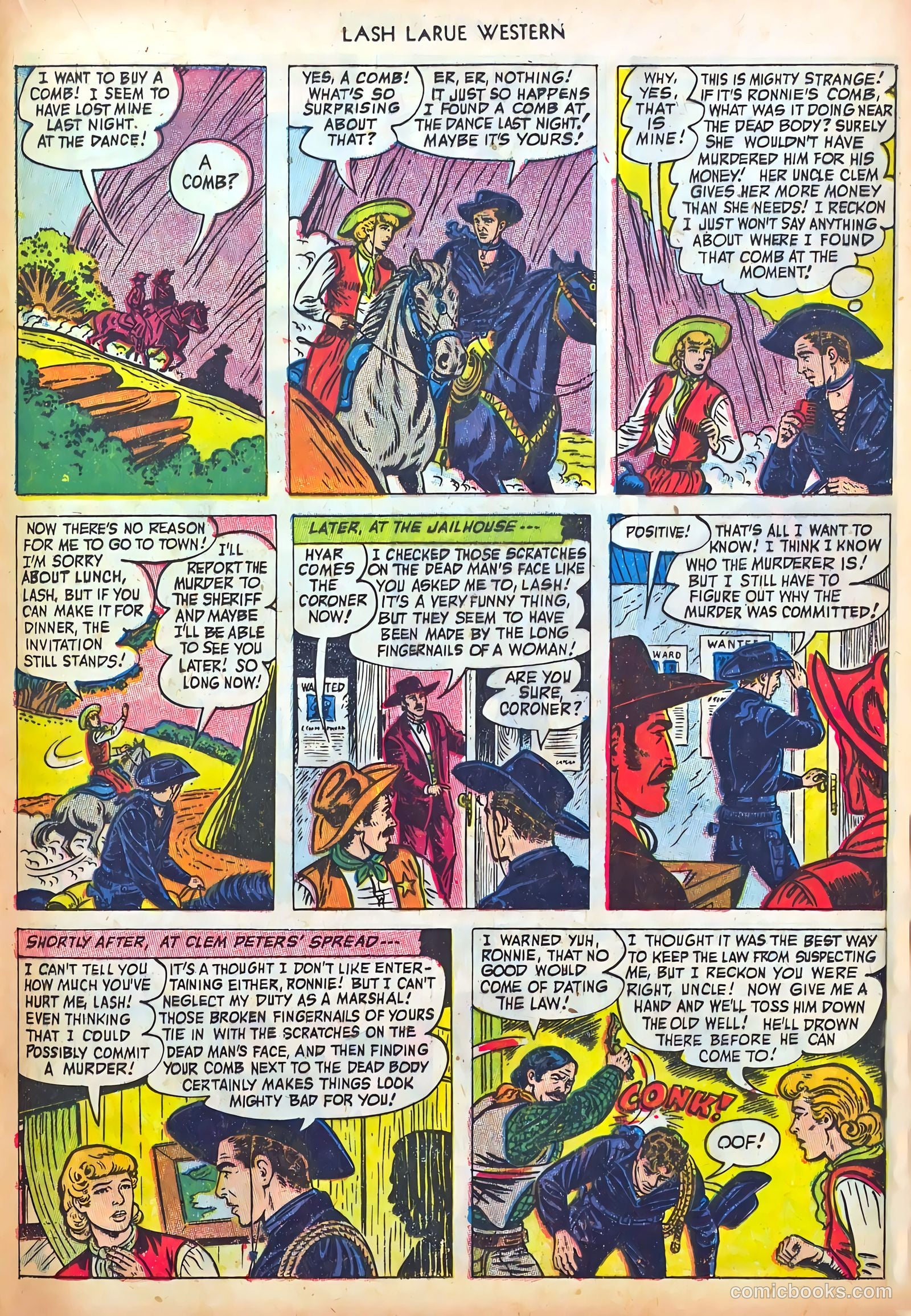 Lash LaRue Western #37 (1953) — page 21 of 36