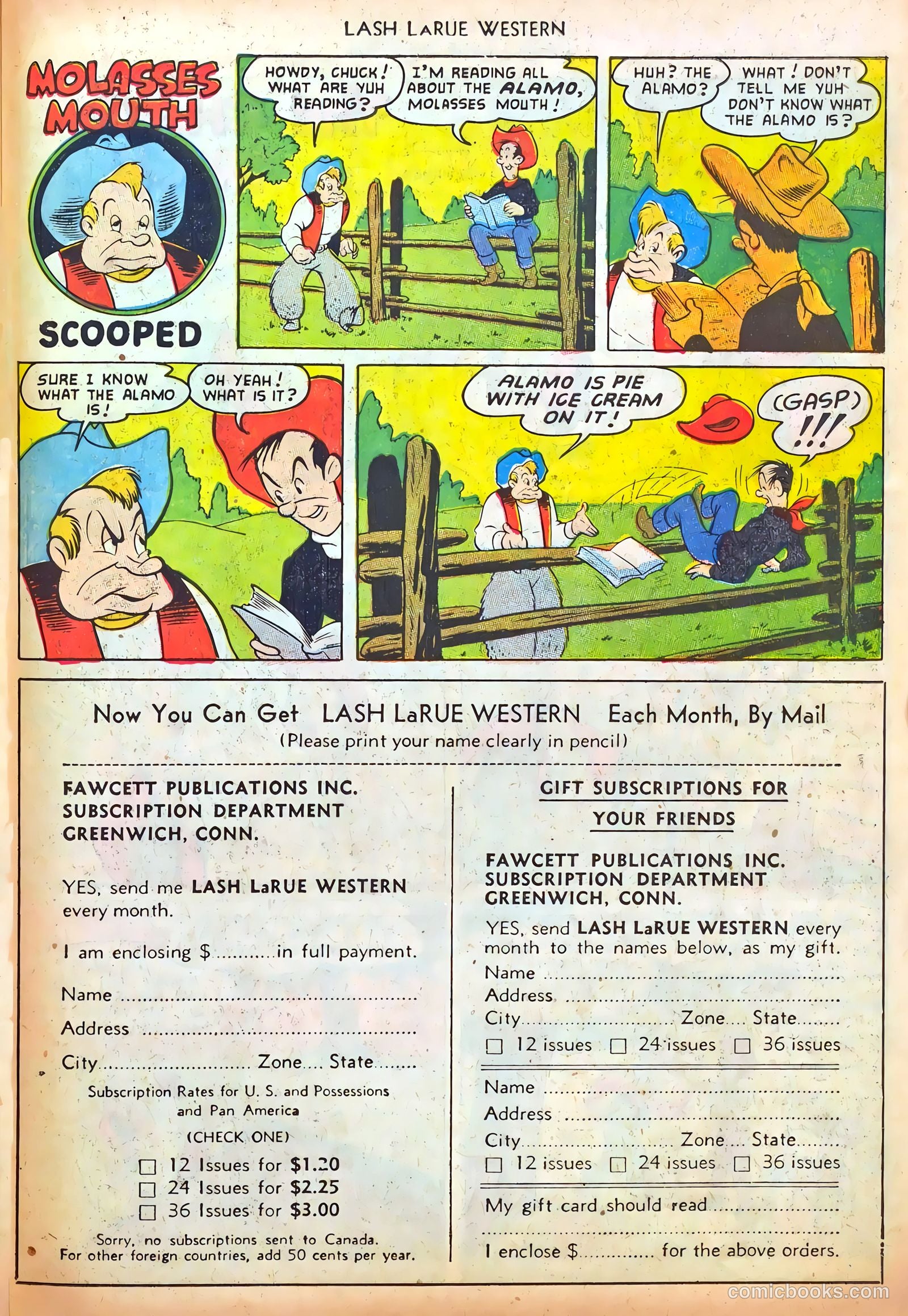 Lash LaRue Western #37 (1953) — page 23 of 36