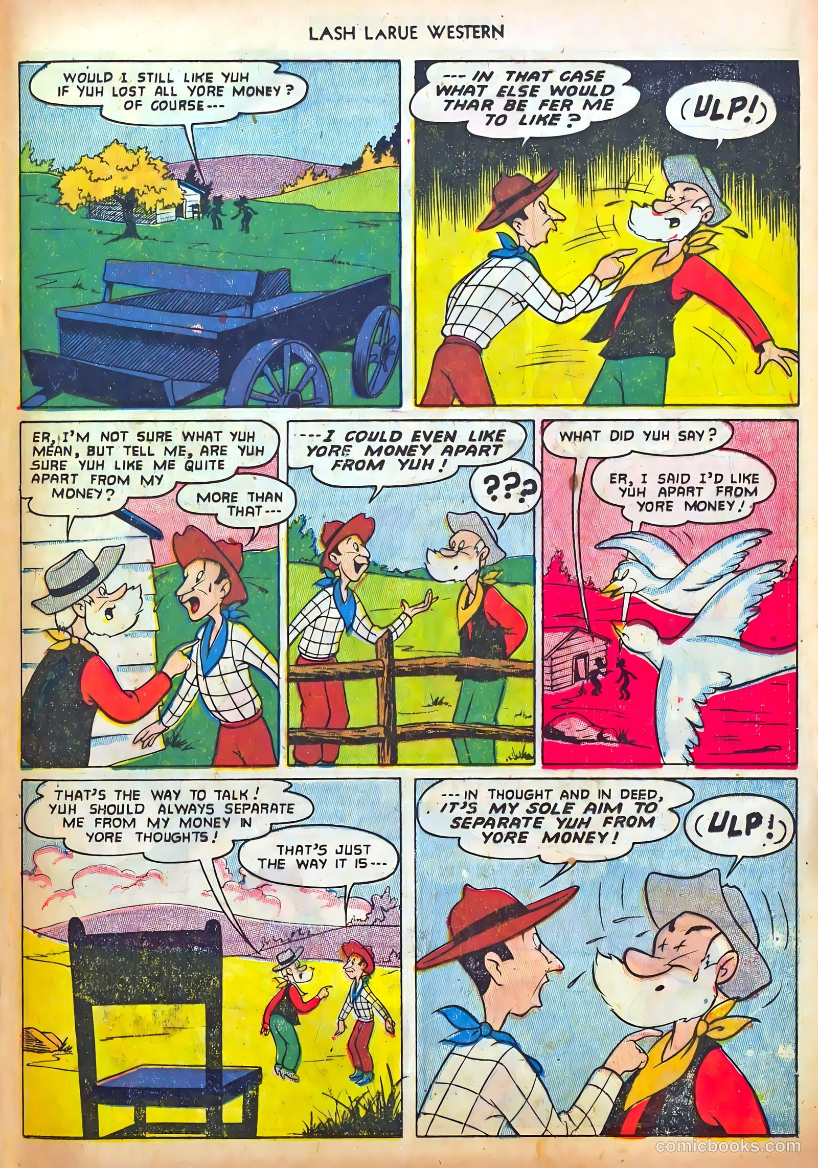 Lash LaRue Western #37 (1953) — page 25 of 36