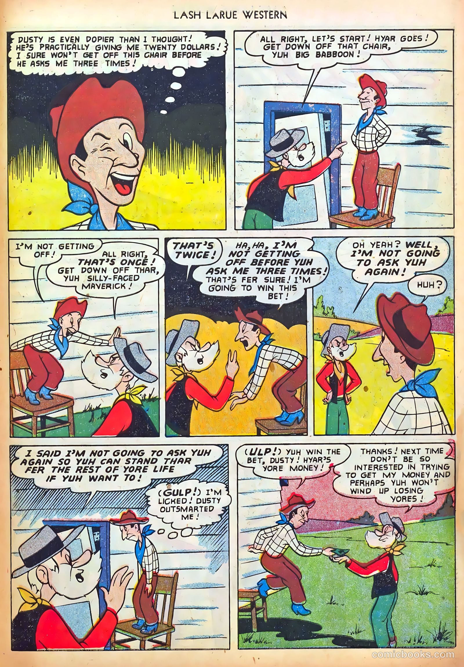 Lash LaRue Western #37 (1953) — page 27 of 36