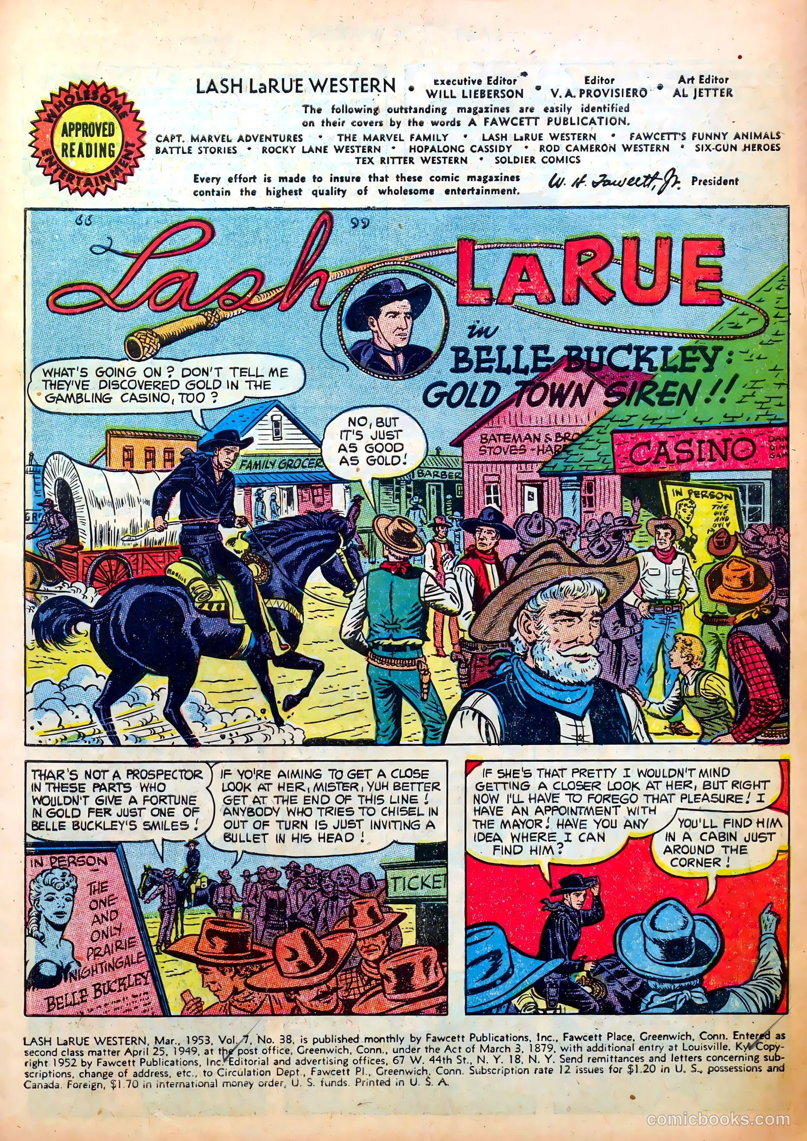 Lash LaRue Western #38 (1953) — page 3 of 36
