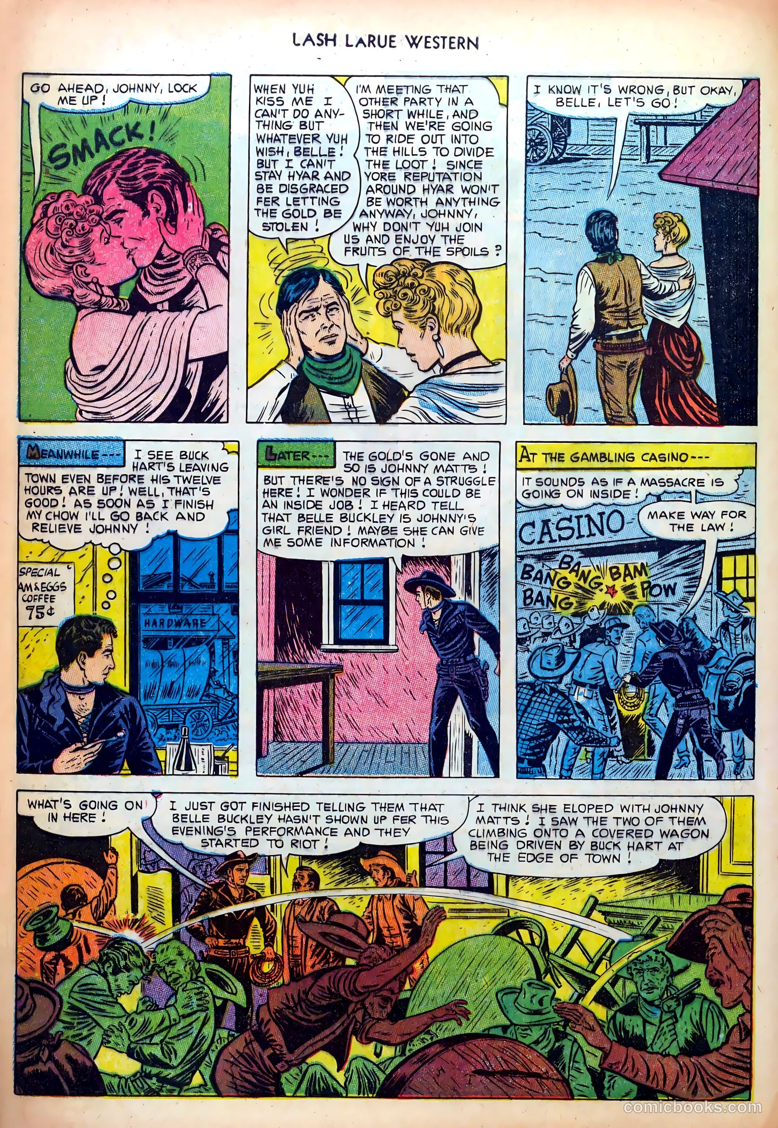 Lash LaRue Western #38 (1953) — page 8 of 36