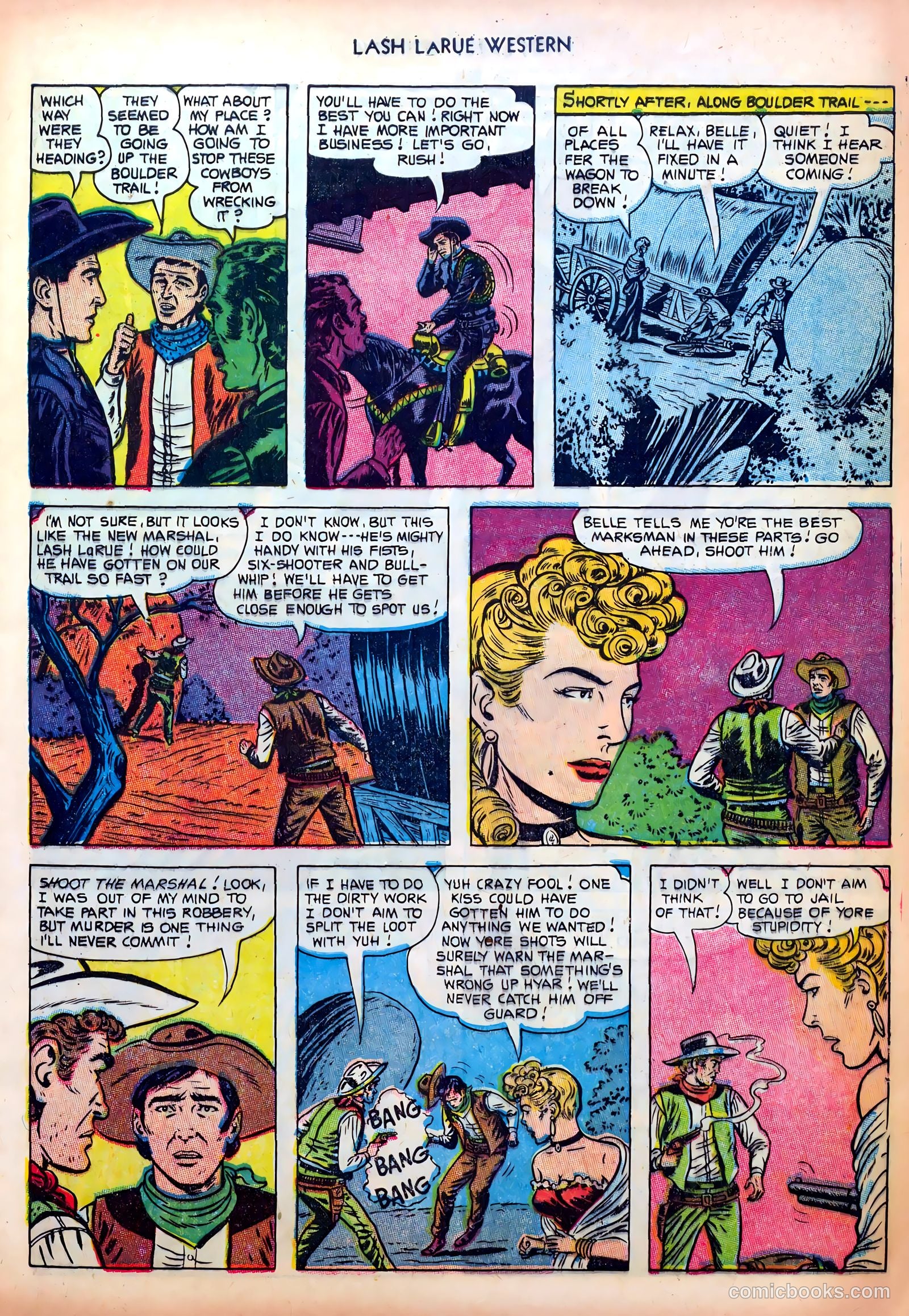Lash LaRue Western #38 (1953) — page 9 of 36