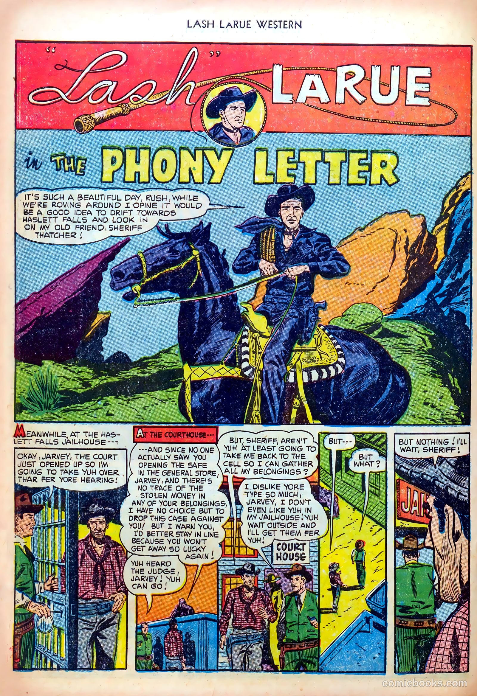 Lash LaRue Western #38 (1953) — page 30 of 36