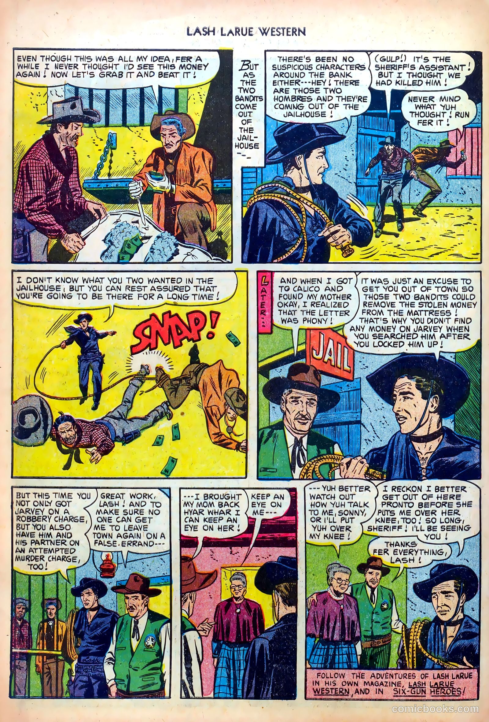 Lash LaRue Western #38 (1953) — page 34 of 36