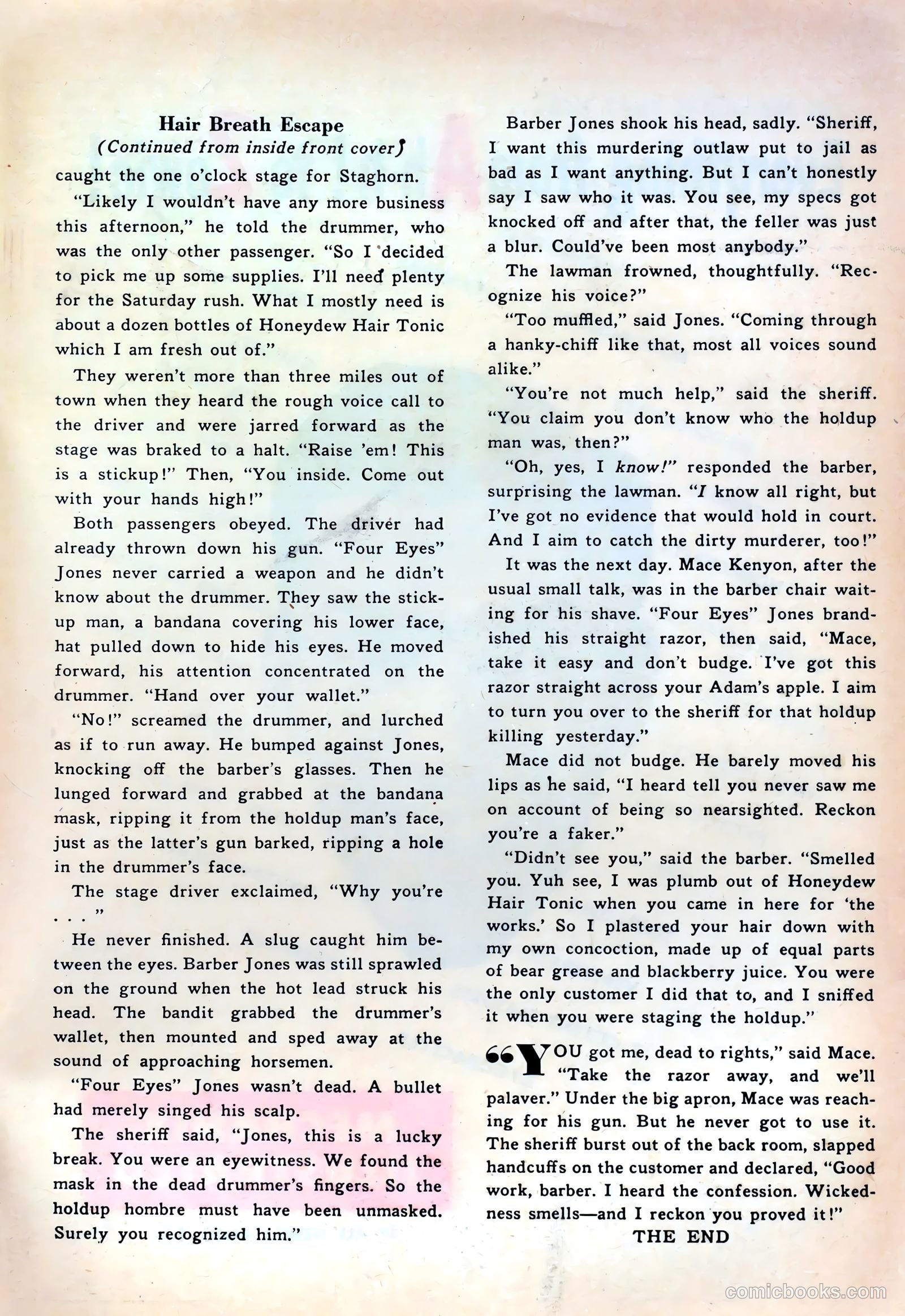 Lash LaRue Western #38 (1953) — page 35 of 36