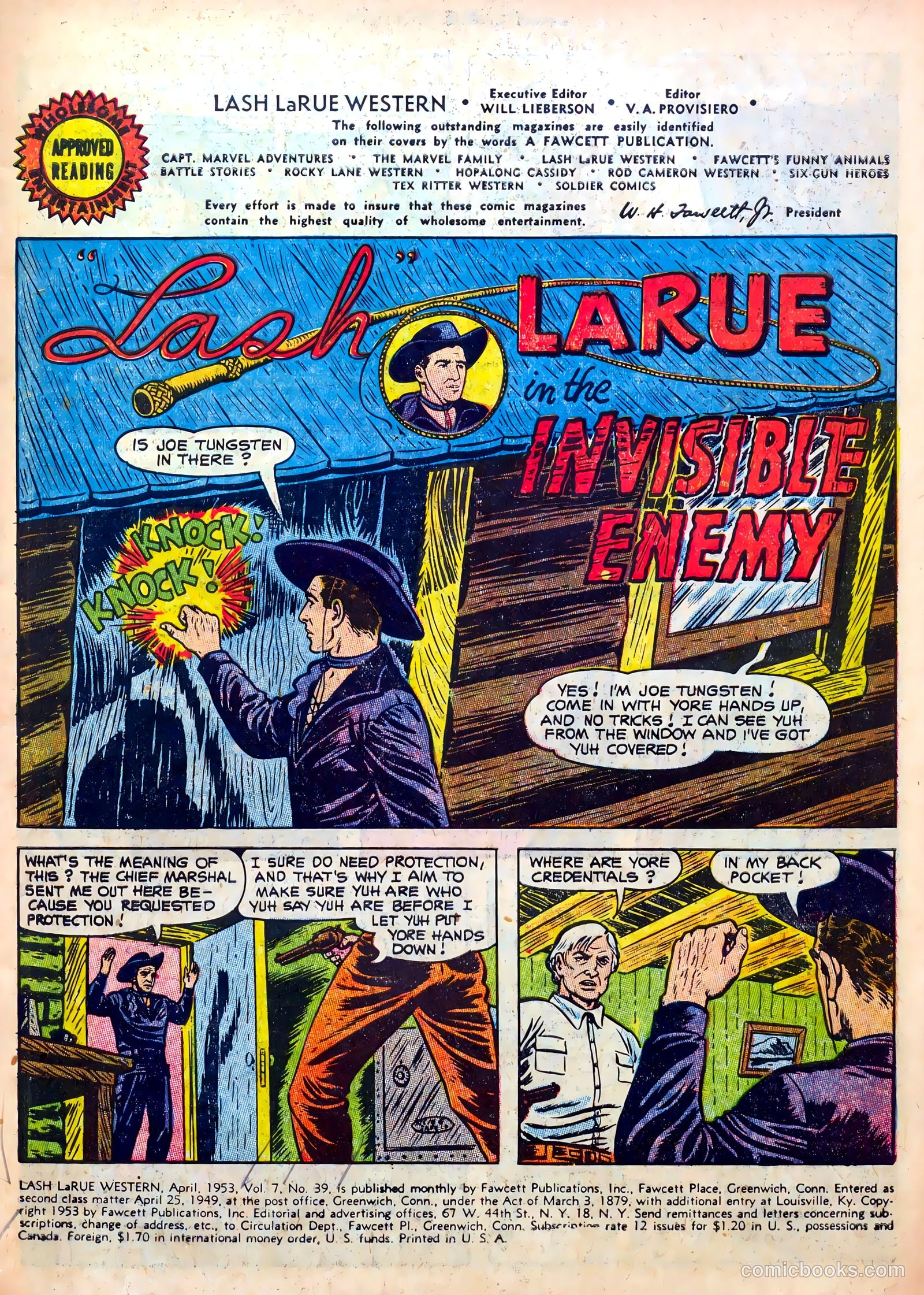 Lash LaRue Western #39 (1953) — page 3 of 36