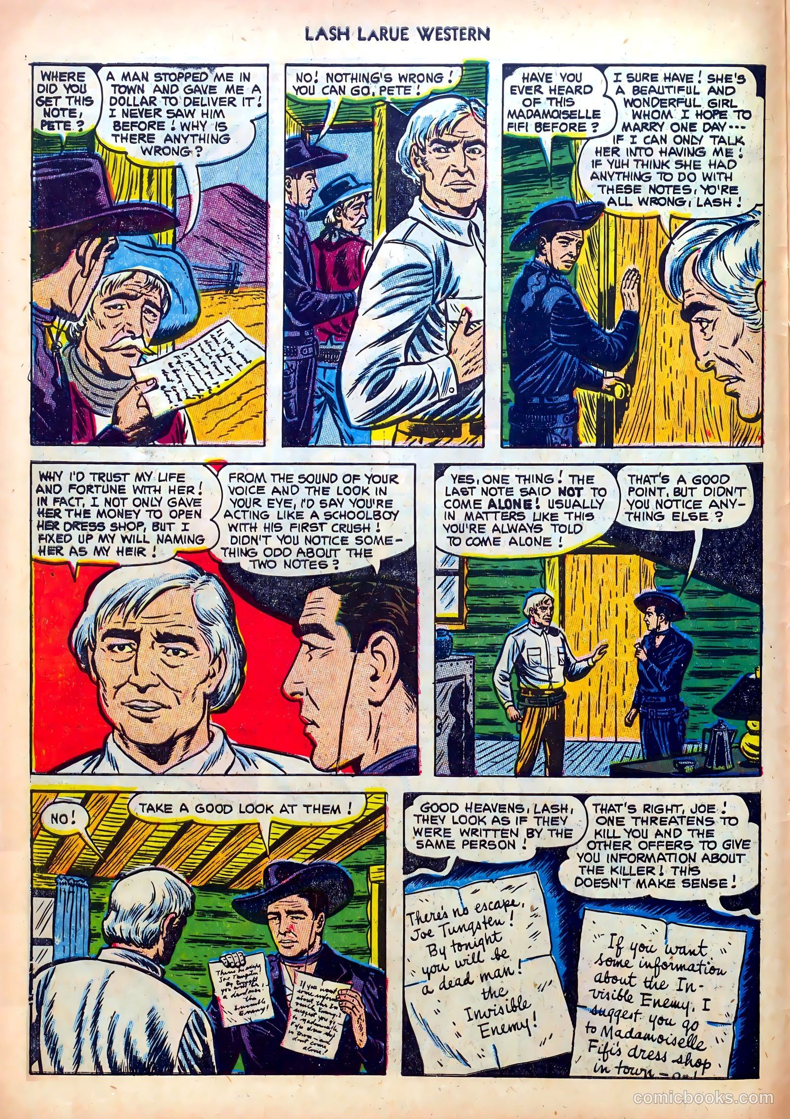 Lash LaRue Western #39 (1953) — page 6 of 36