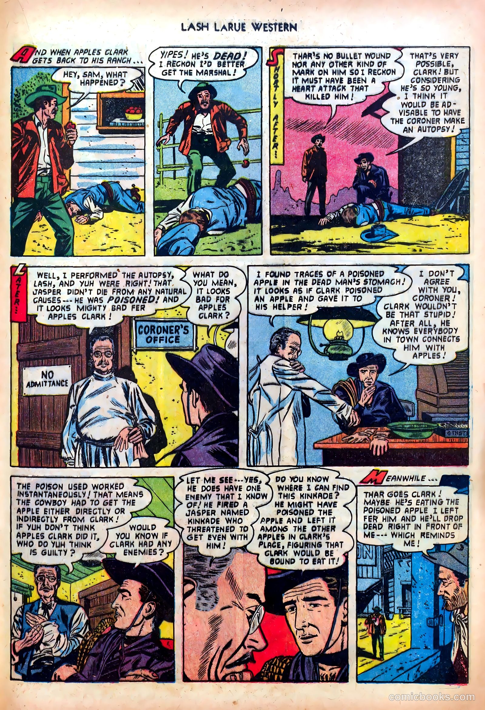 Lash LaRue Western #39 (1953) — page 21 of 36