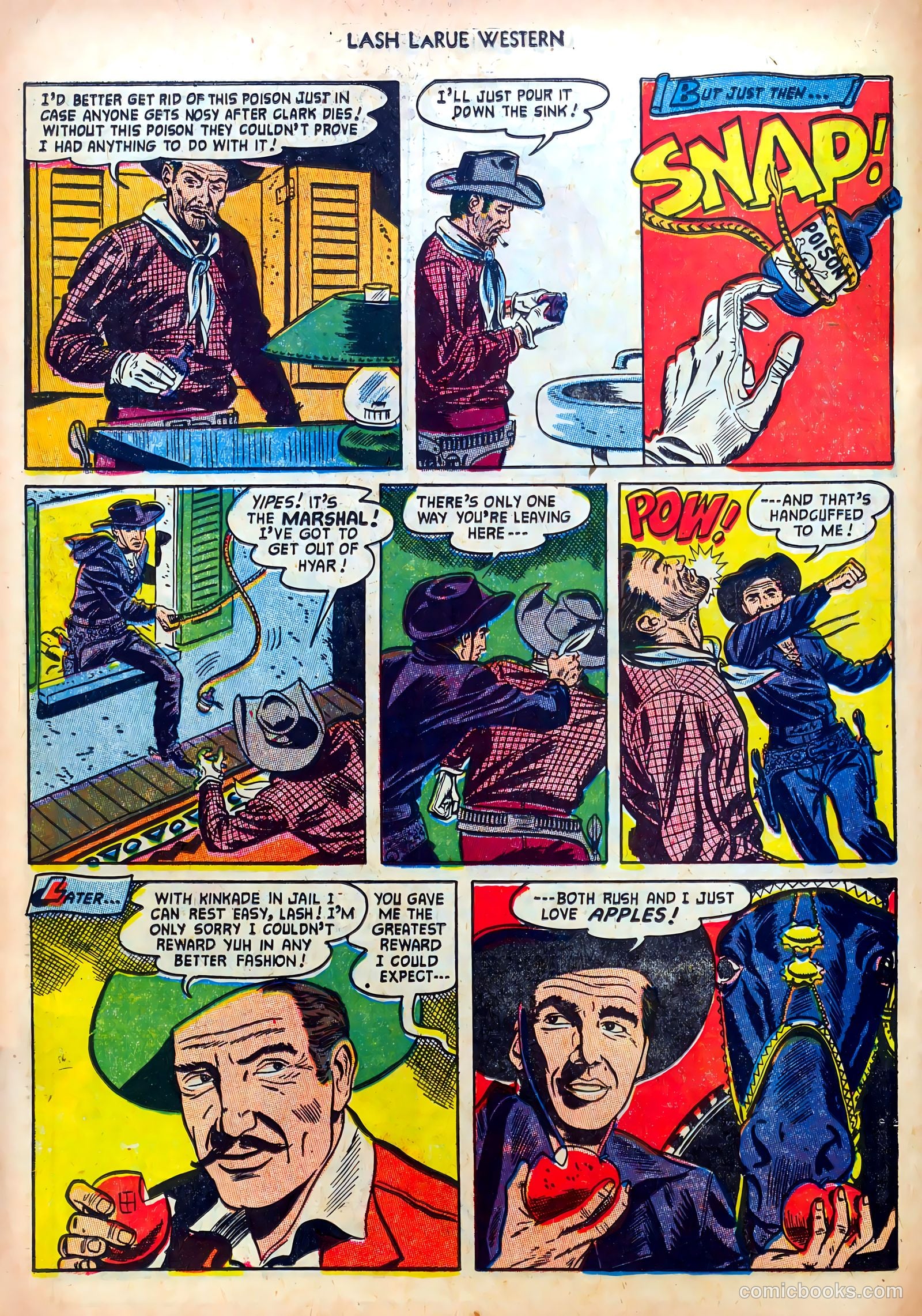 Lash LaRue Western #39 (1953) — page 22 of 36
