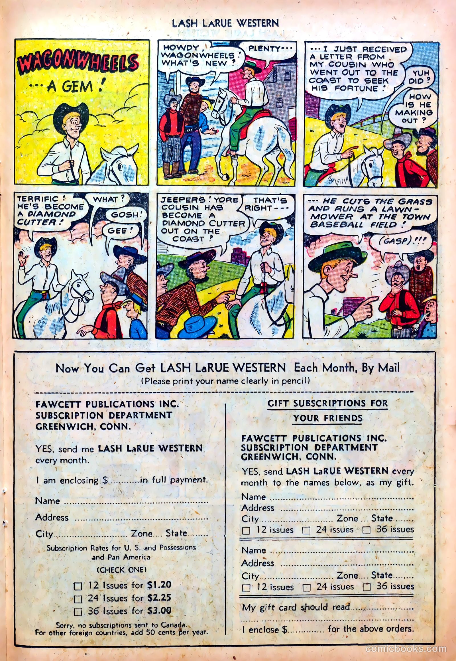 Lash LaRue Western #39 (1953) — page 23 of 36