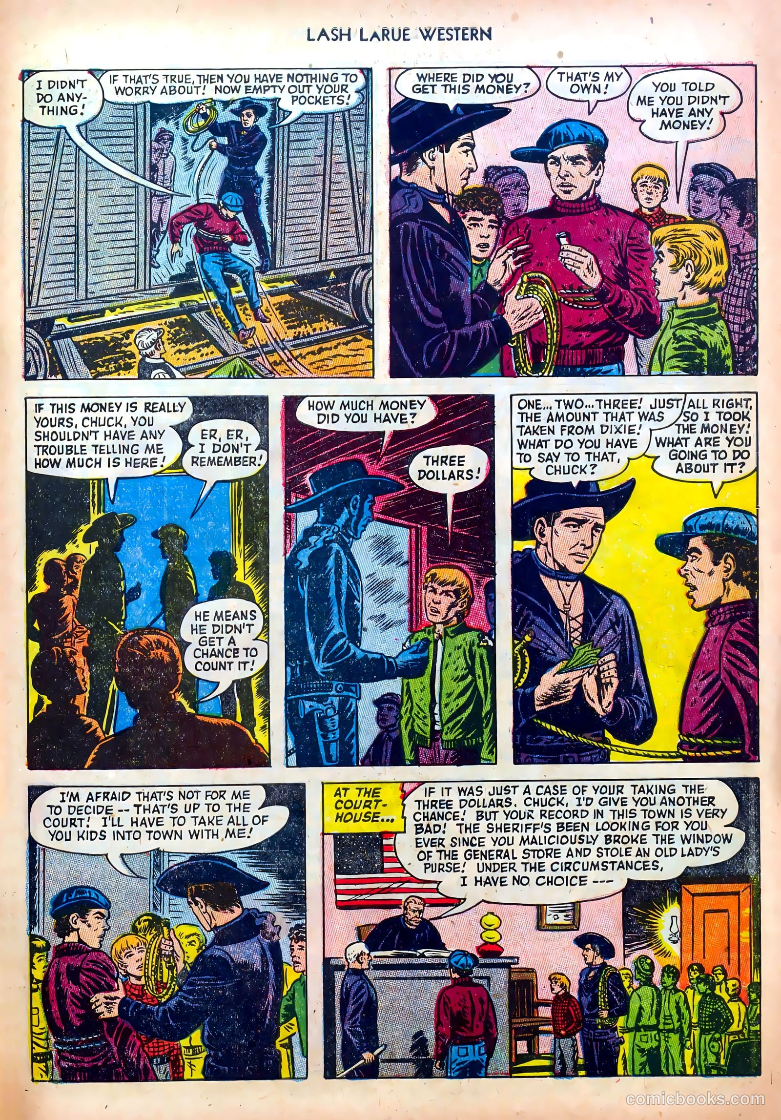 Lash LaRue Western #39 (1953) — page 27 of 36