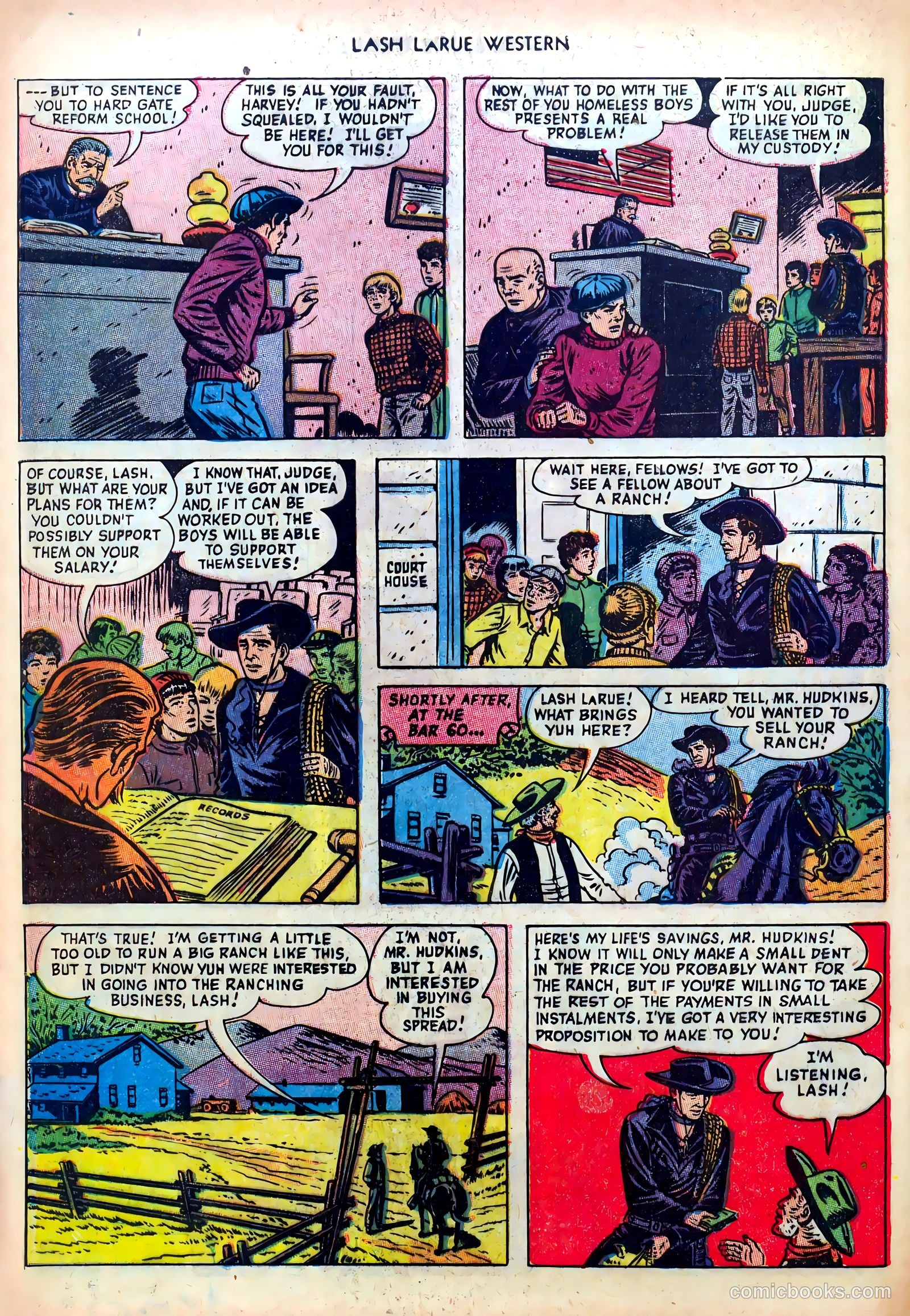 Lash LaRue Western #39 (1953) — page 28 of 36