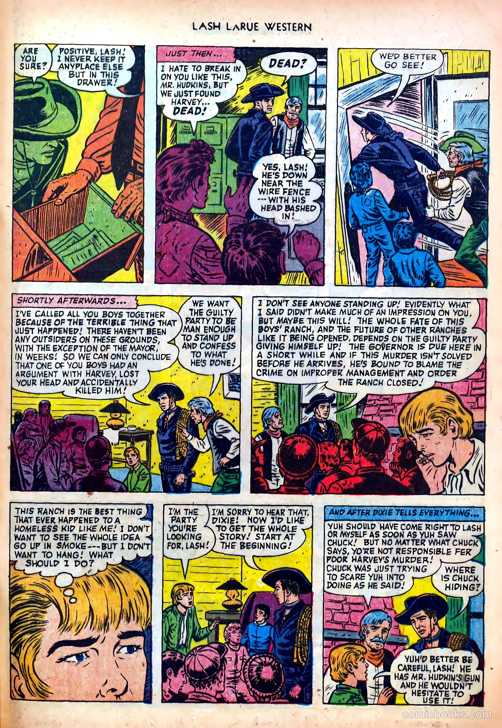 Lash LaRue Western #39 (1953) — page 33 of 36