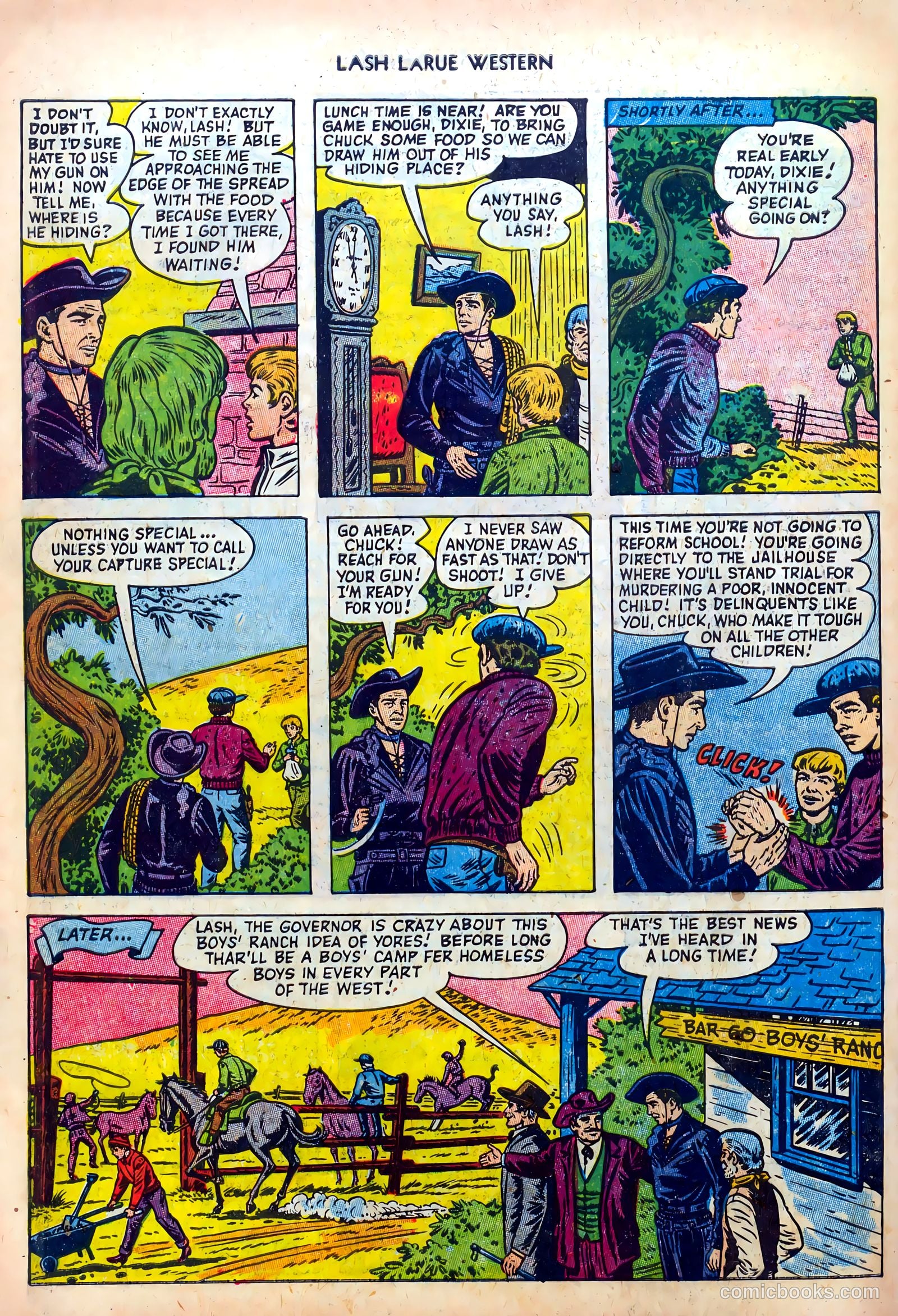 Lash LaRue Western #39 (1953) — page 34 of 36