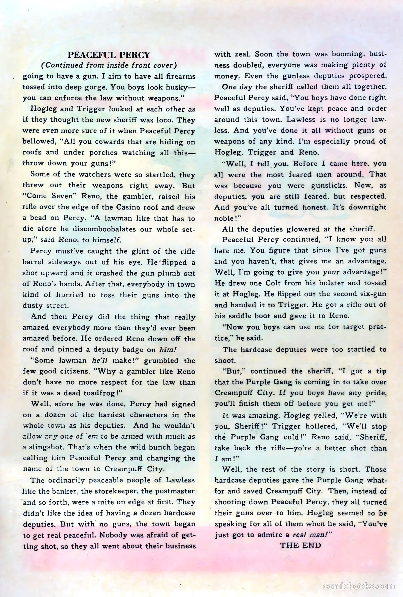 Lash LaRue Western #39 (1953) — page 35 of 36