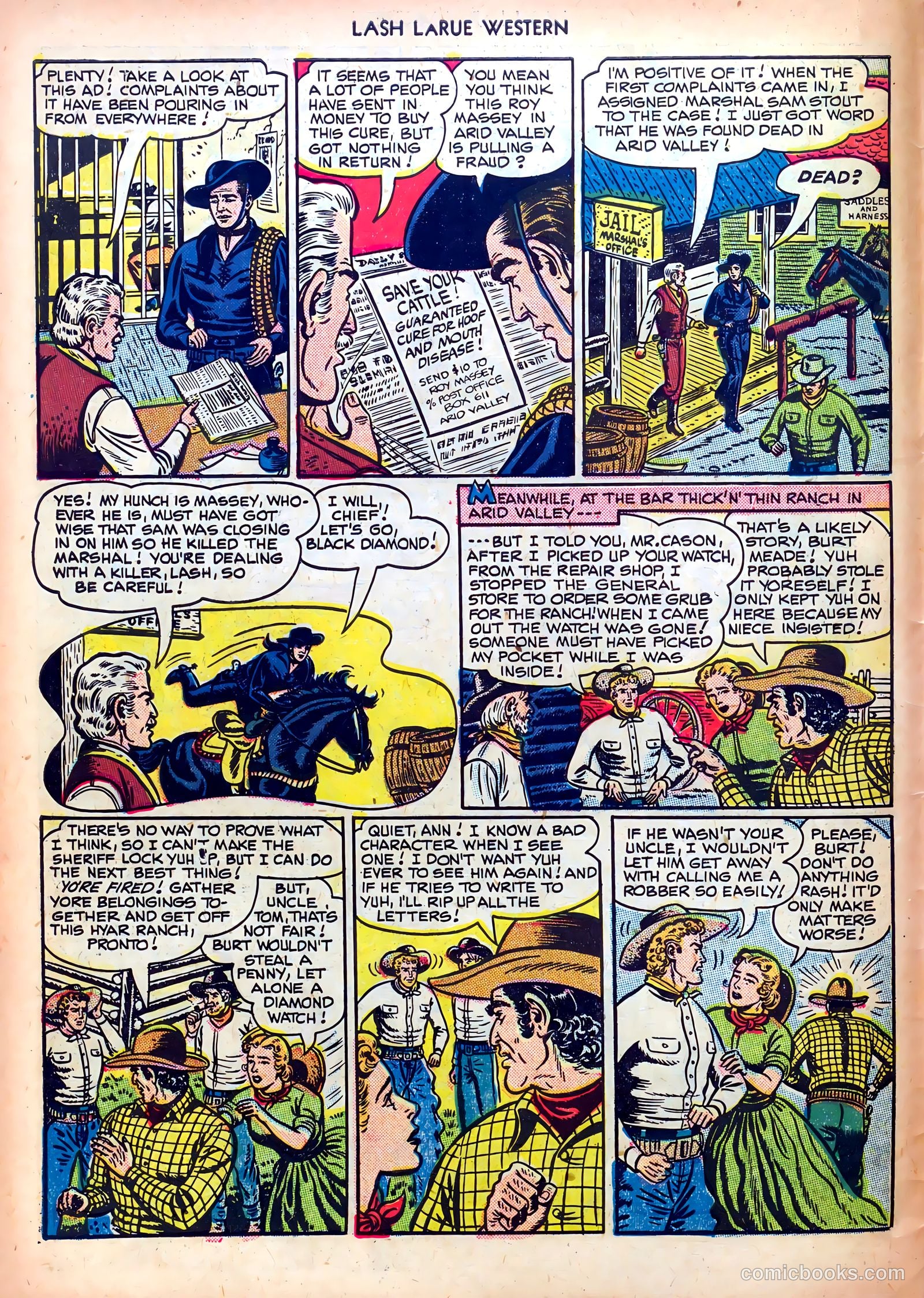 Lash LaRue Western #4 (1950) — page 6 of 36
