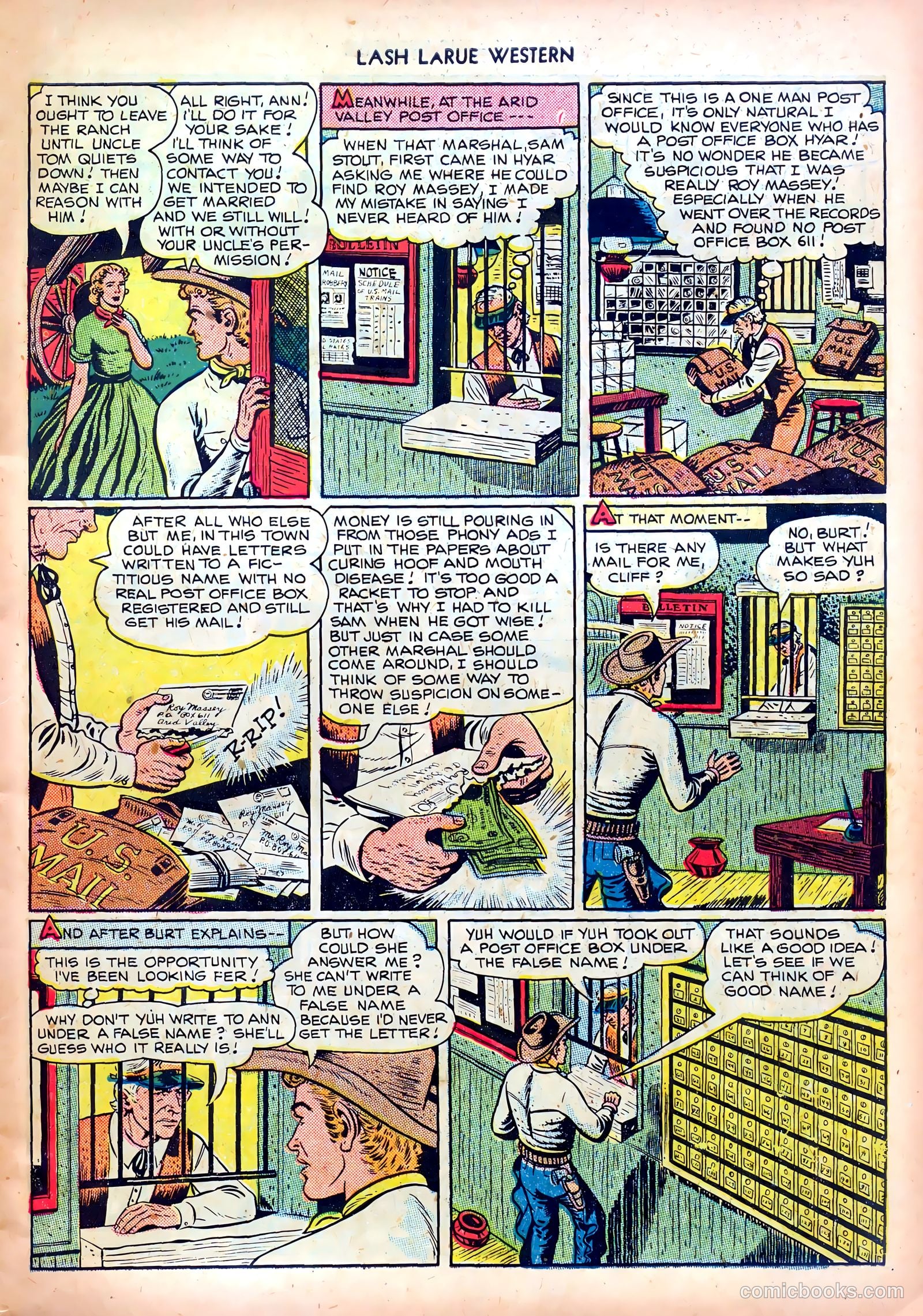 Lash LaRue Western #4 (1950) — page 7 of 36