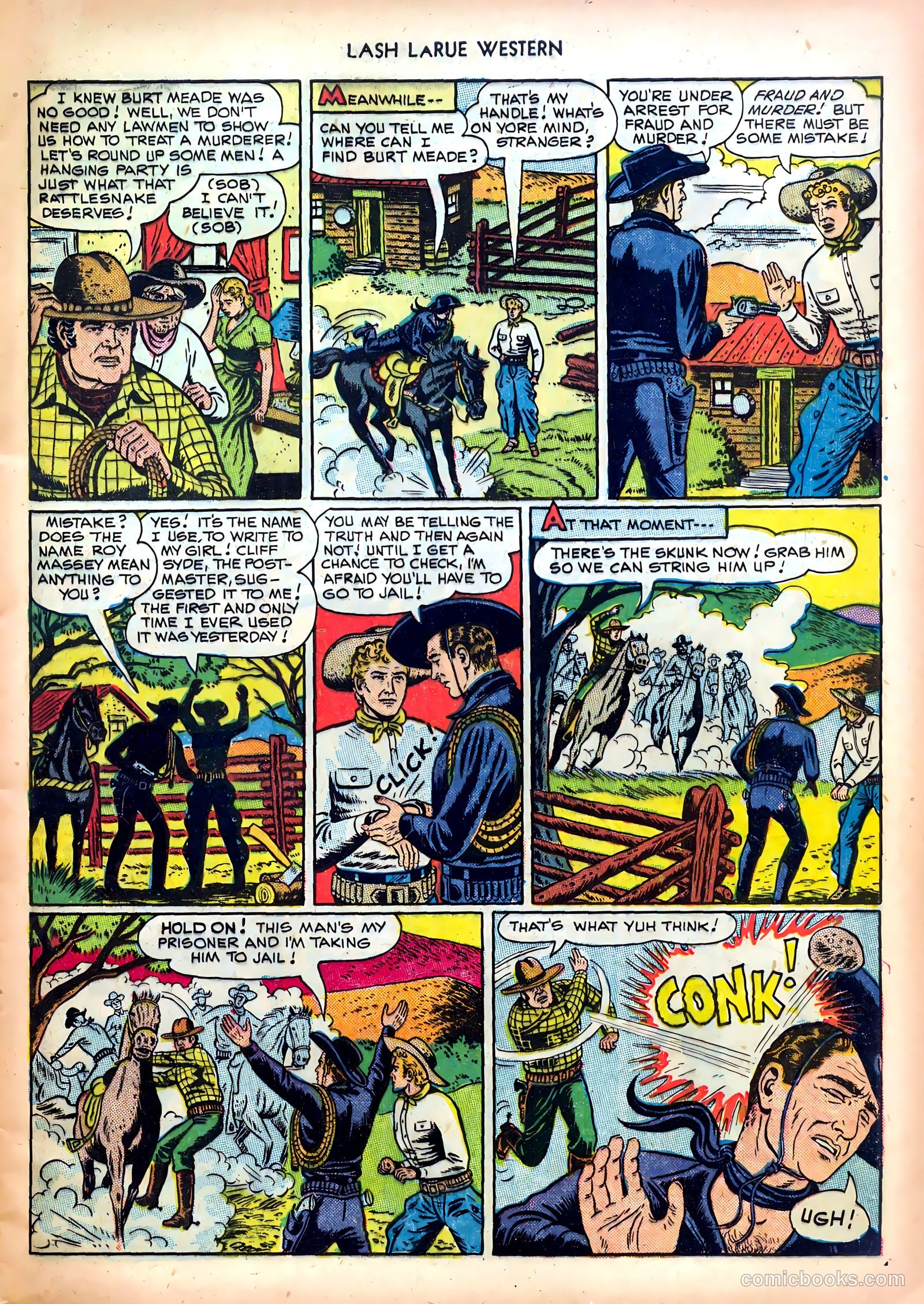 Lash LaRue Western #4 (1950) — page 9 of 36