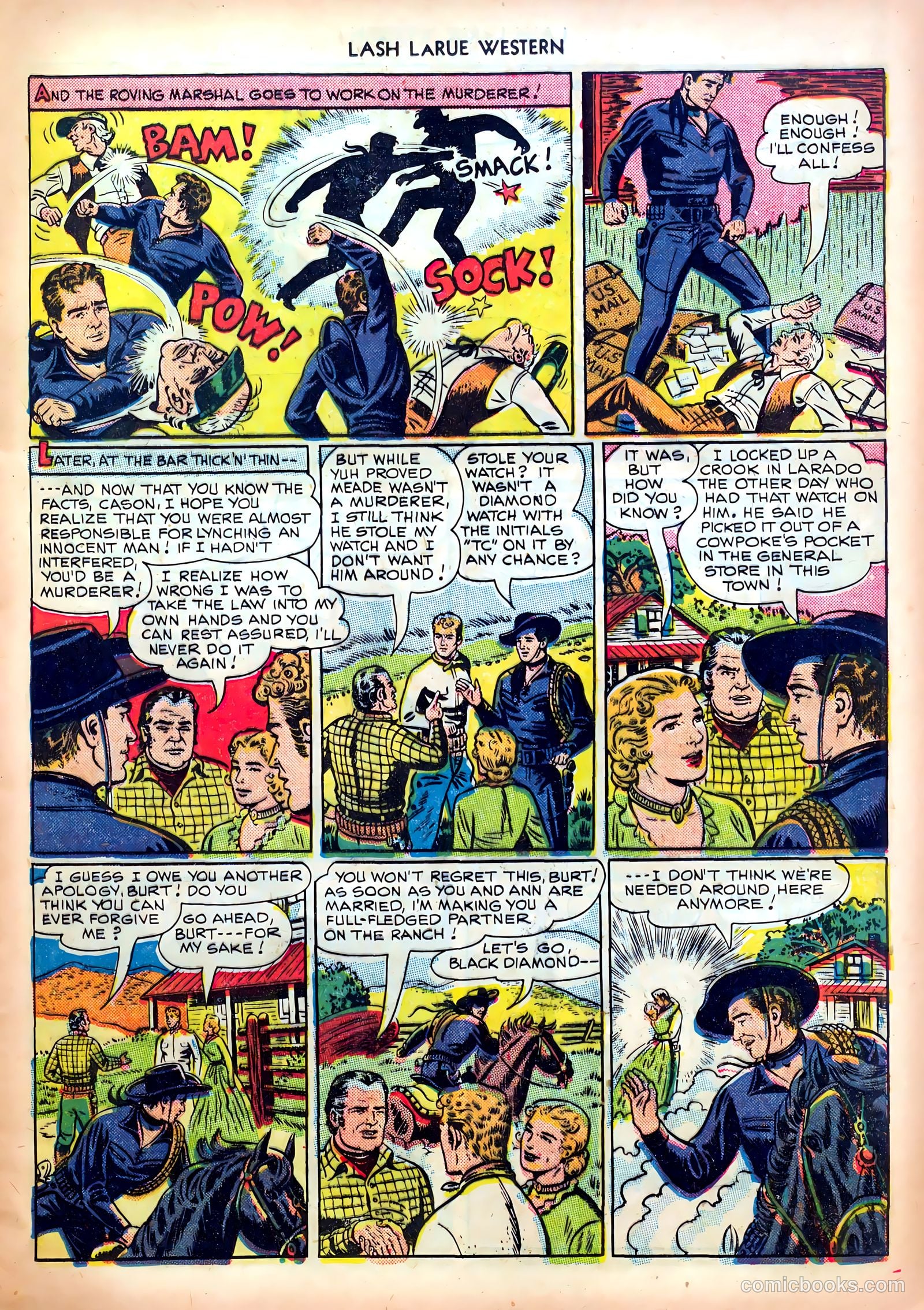 Lash LaRue Western #4 (1950) — page 13 of 36