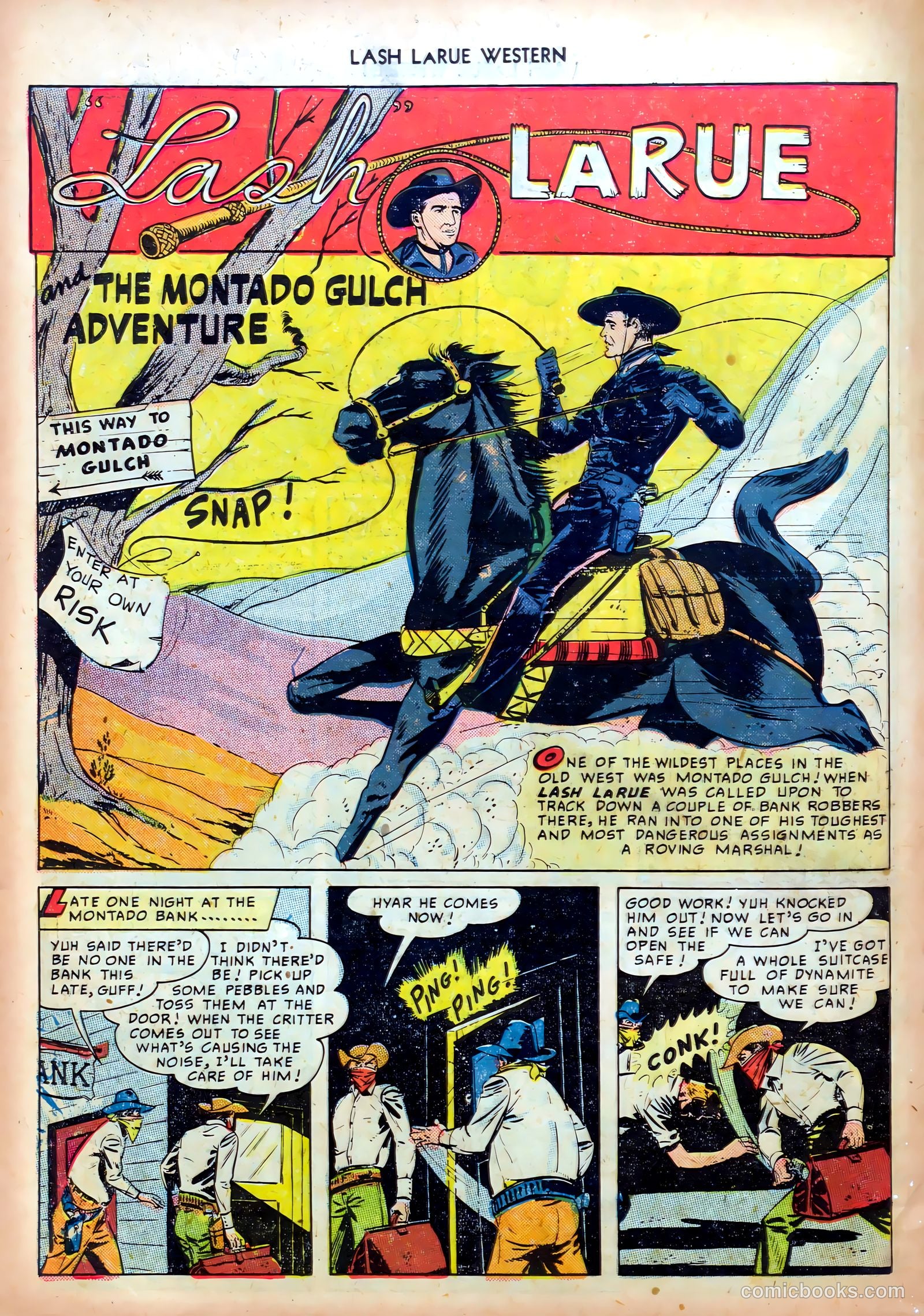 Lash LaRue Western #4 (1950) — page 18 of 36