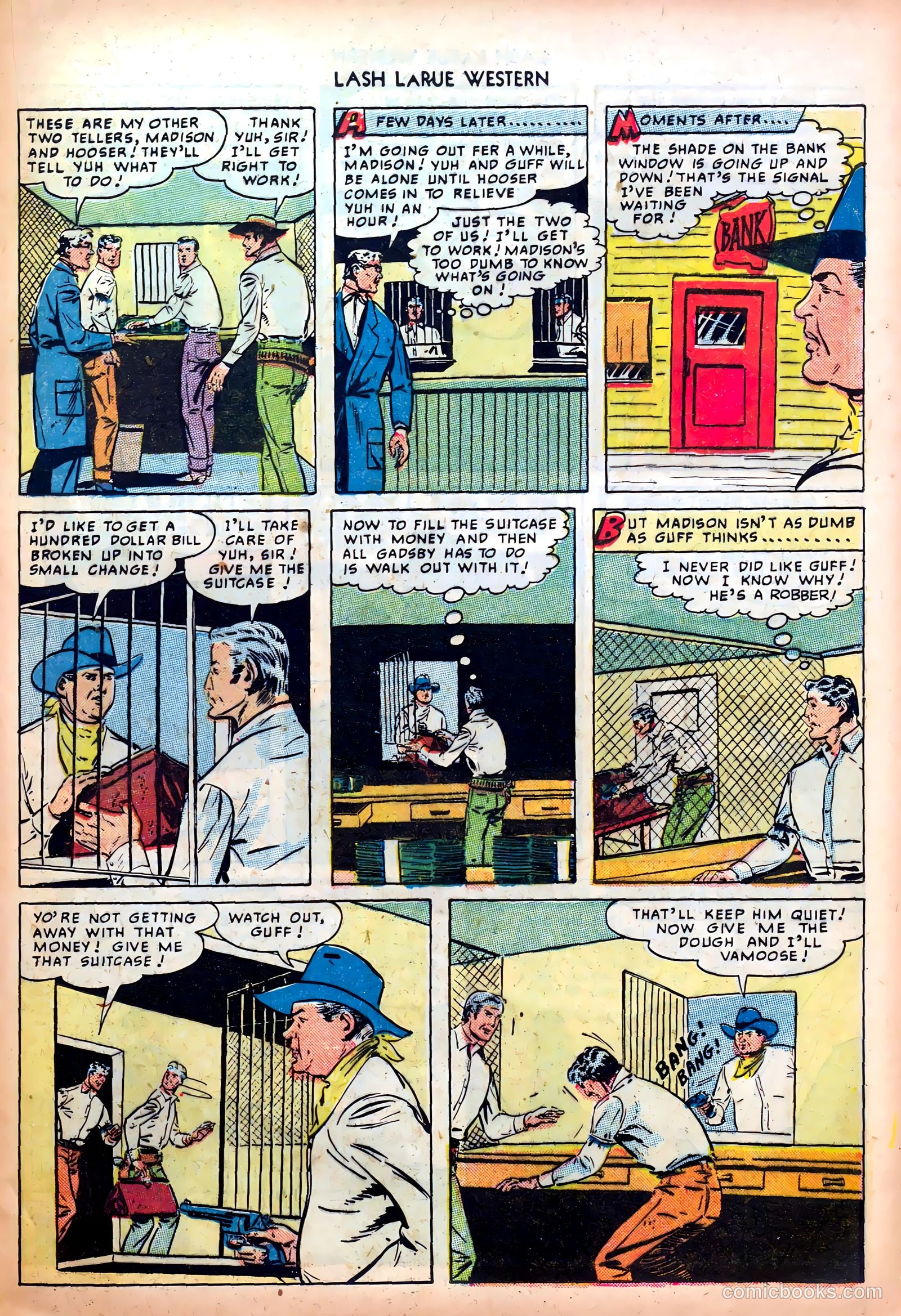Lash LaRue Western #4 (1950) — page 21 of 36