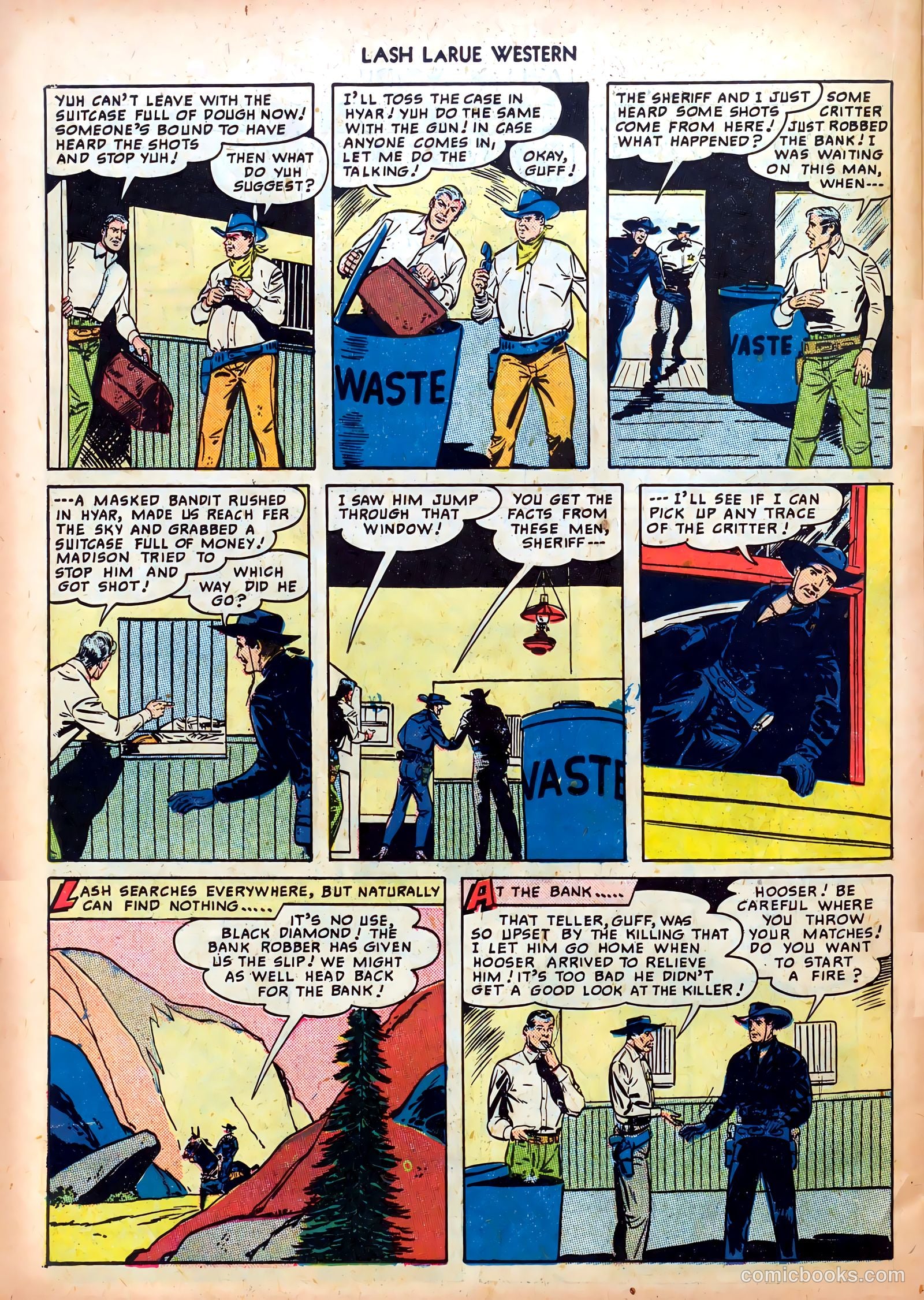 Lash LaRue Western #4 (1950) — page 22 of 36