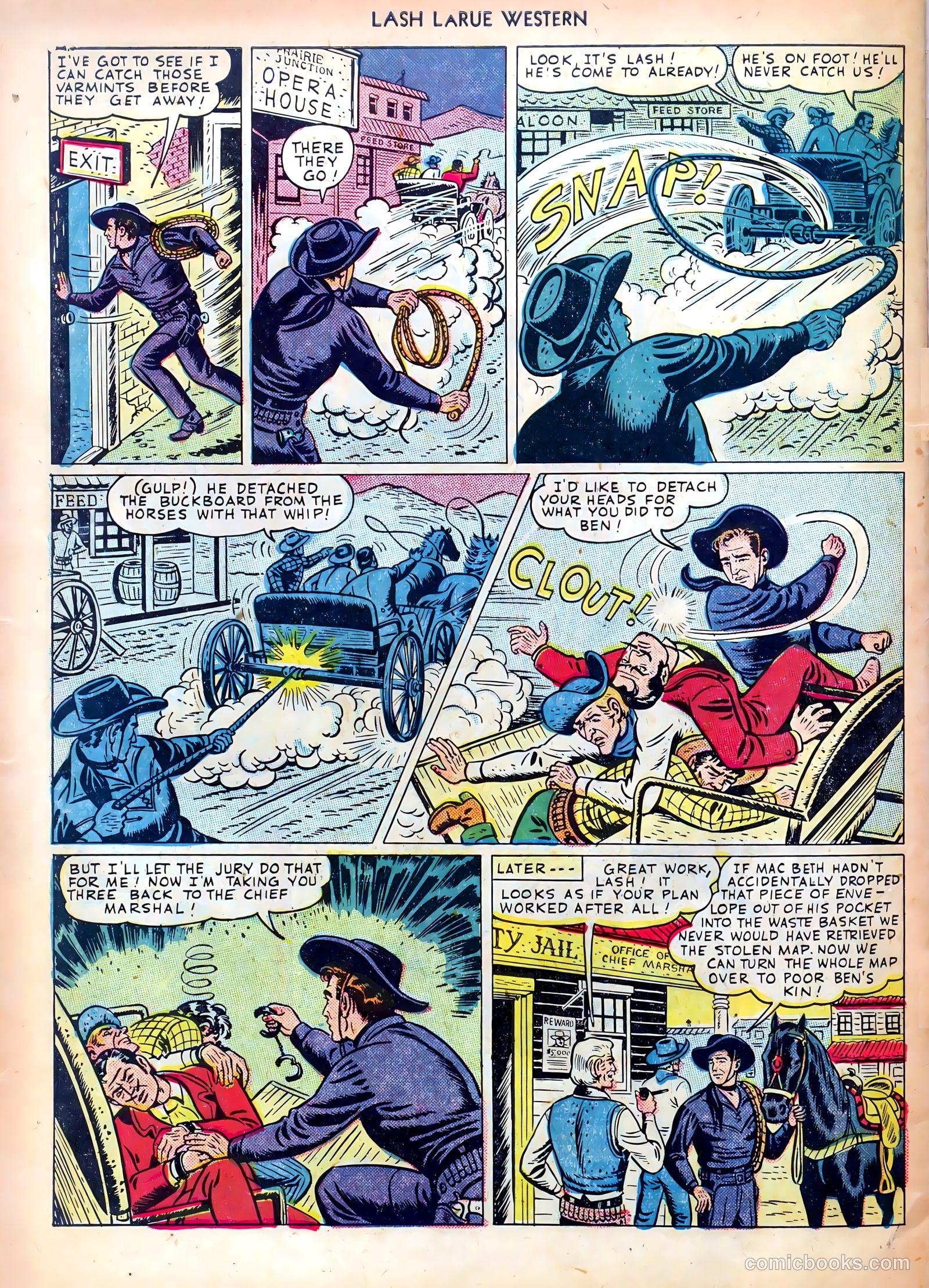Lash LaRue Western #4 (1950) — page 34 of 36