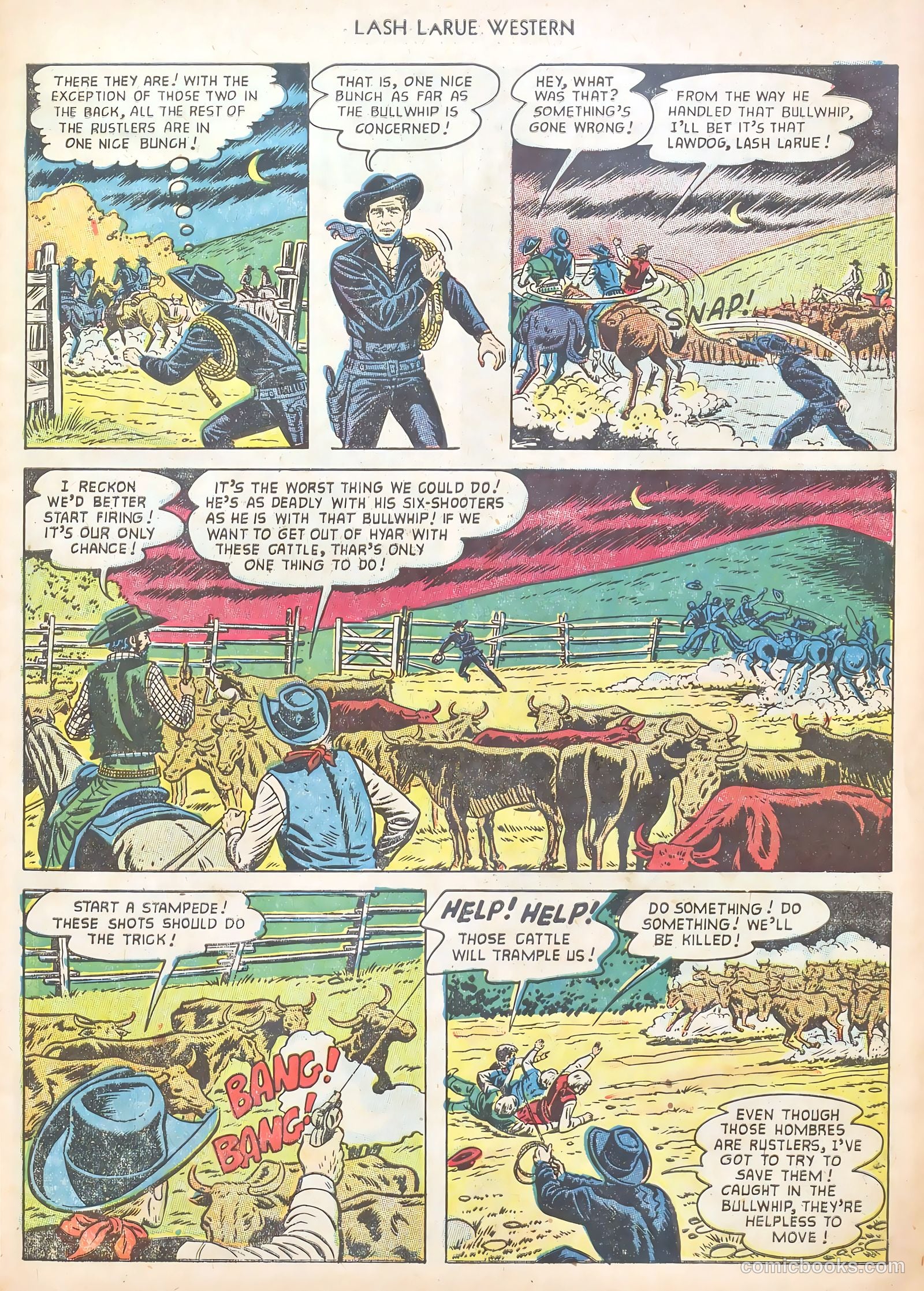 Lash LaRue Western #40 (1953) — page 7 of 37