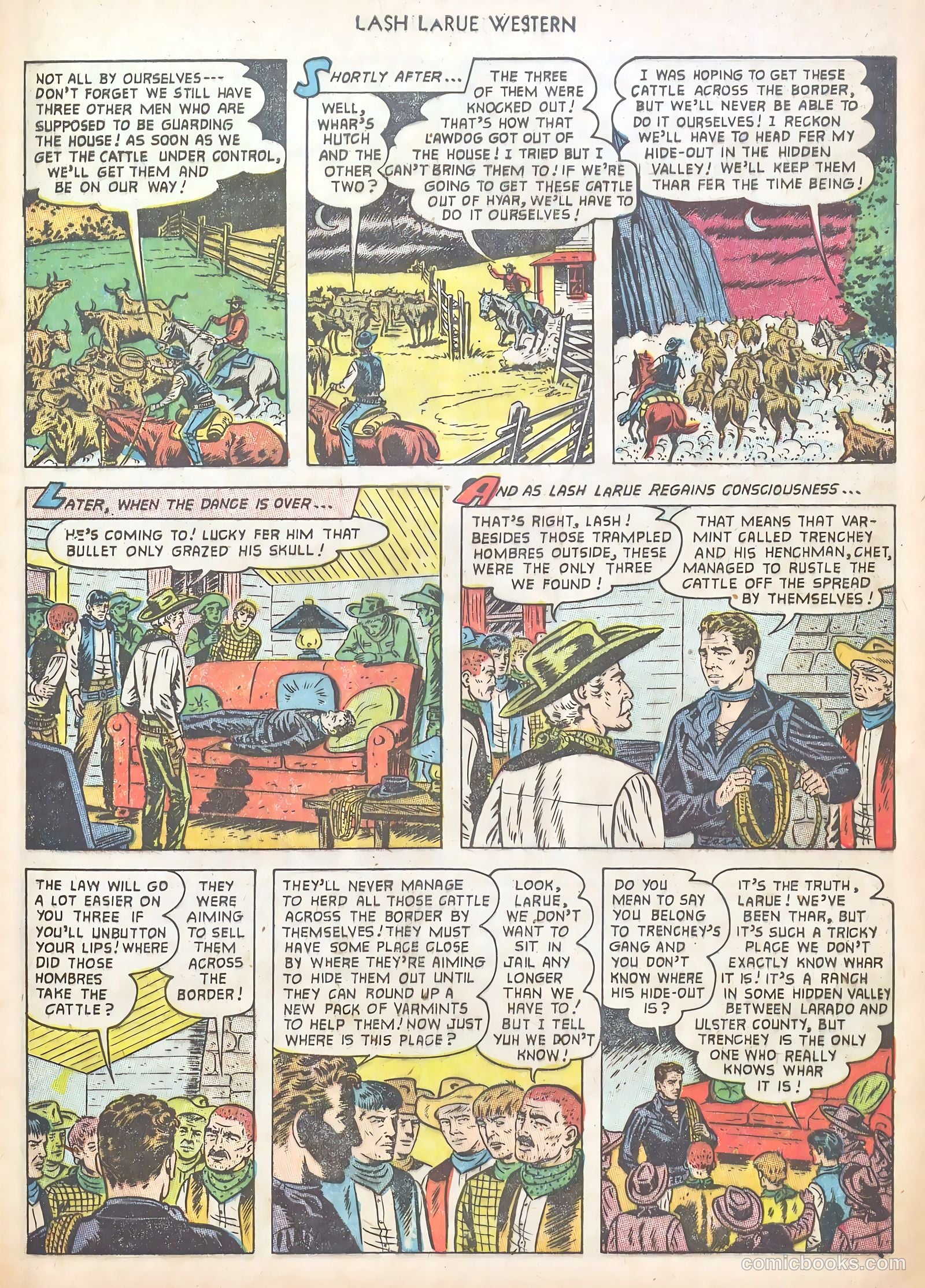 Lash LaRue Western #40 (1953) — page 9 of 37