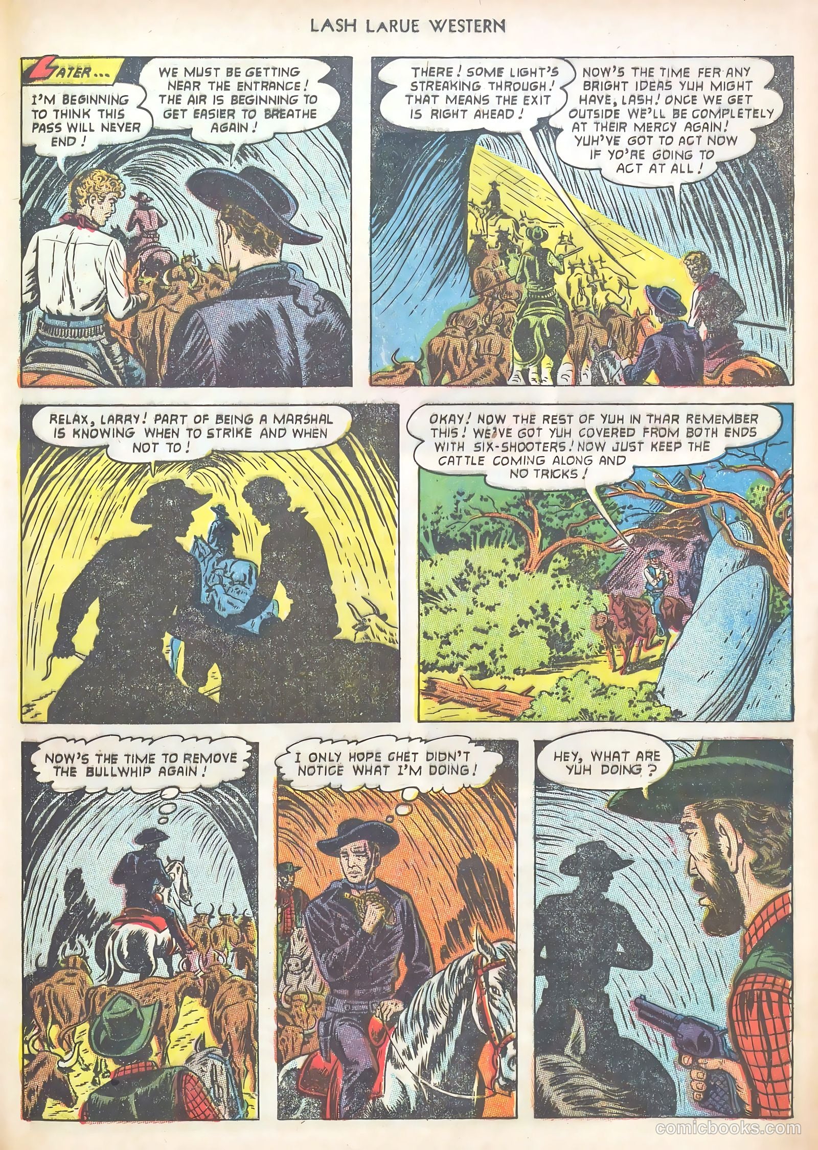 Lash LaRue Western #40 (1953) — page 21 of 37