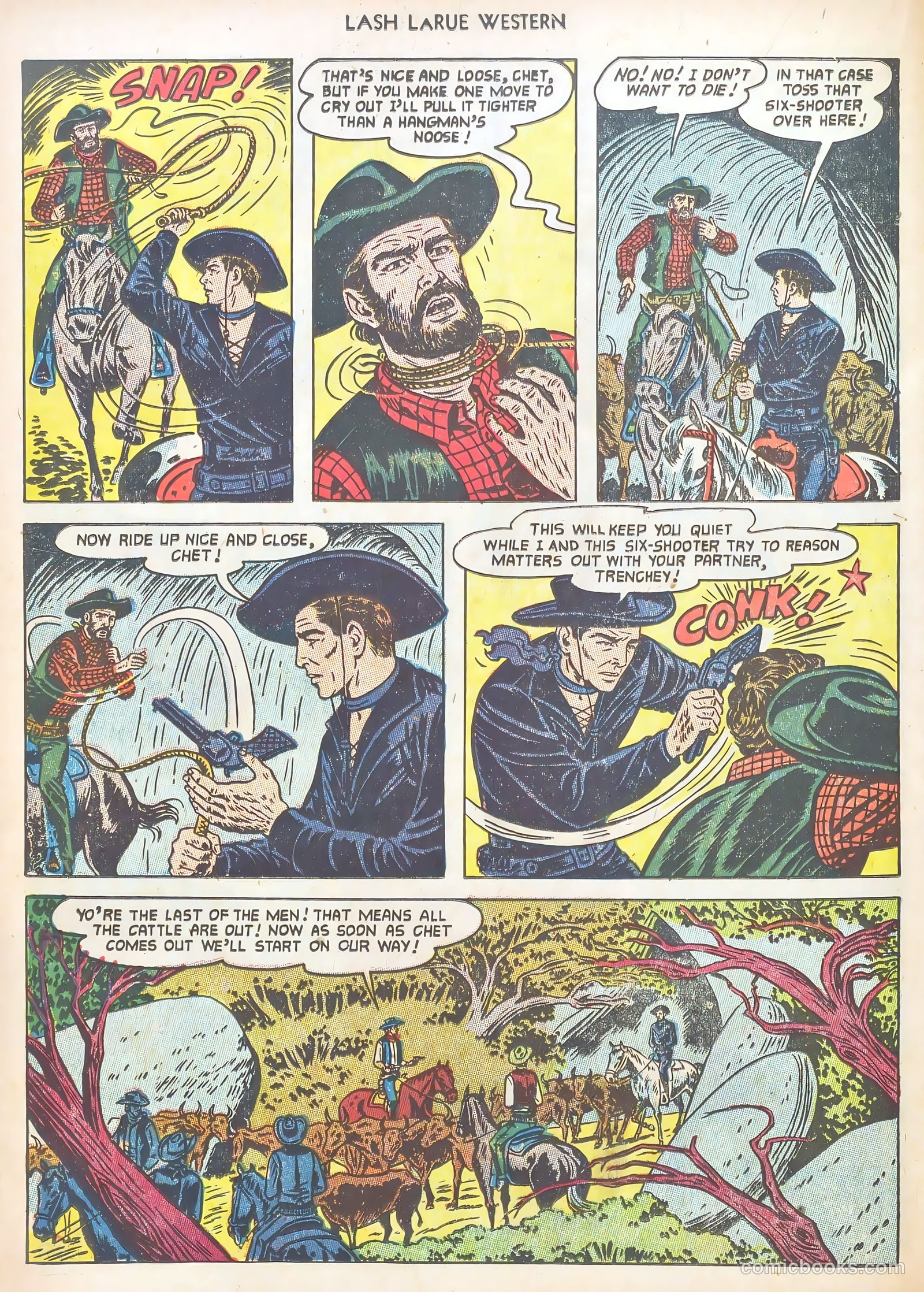Lash LaRue Western #40 (1953) — page 22 of 37