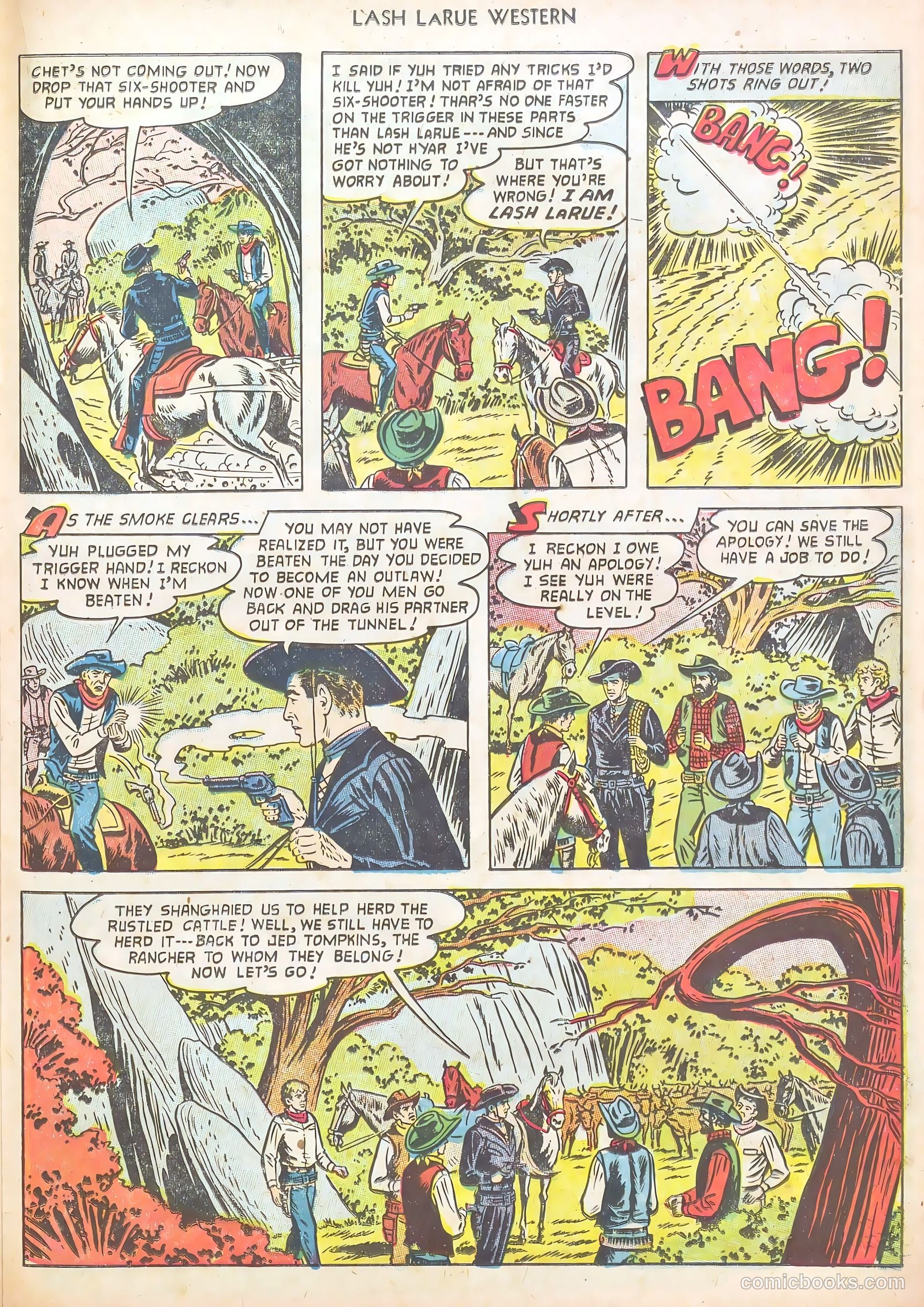 Lash LaRue Western #40 (1953) — page 23 of 37