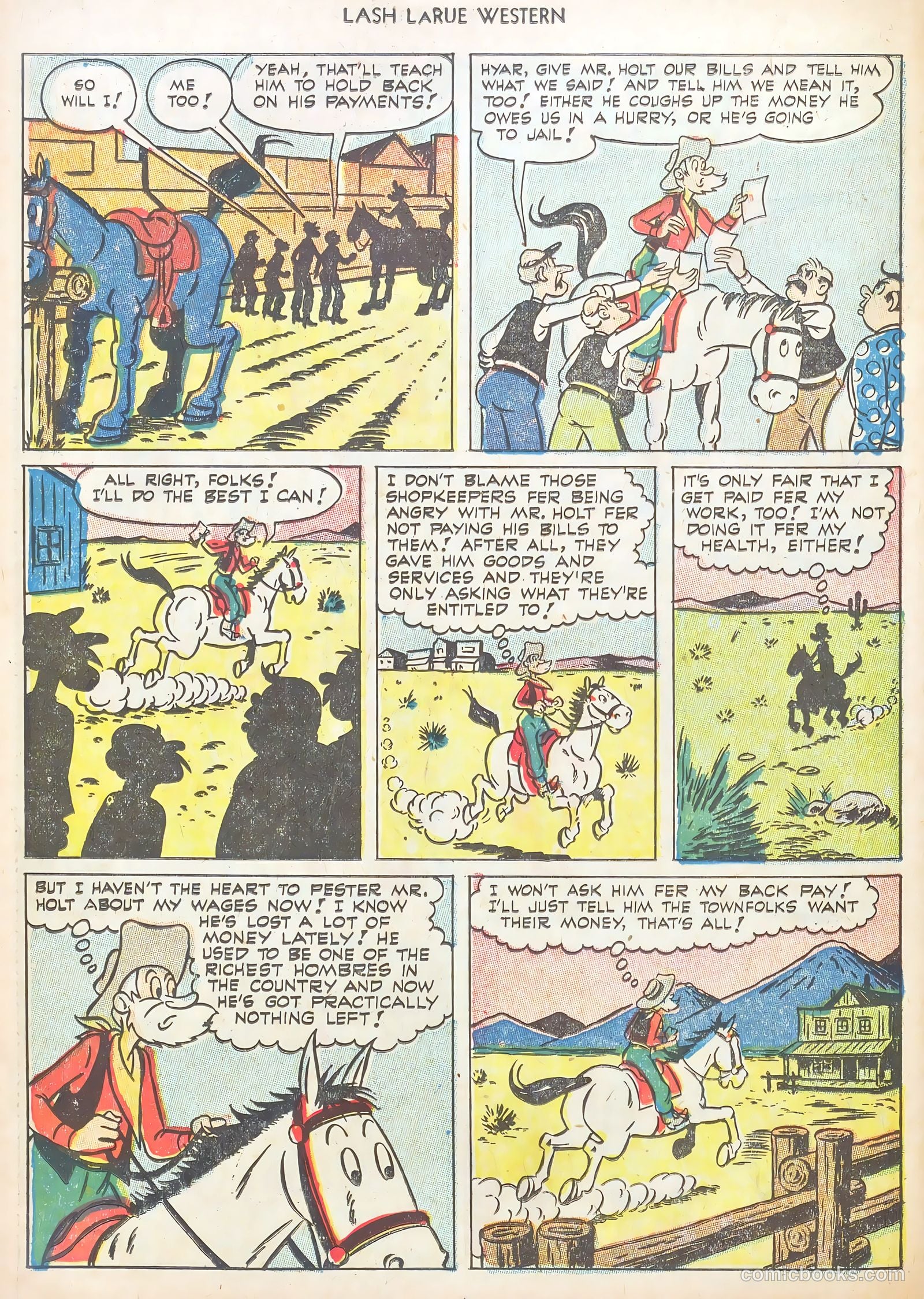 Lash LaRue Western #40 (1953) — page 26 of 37